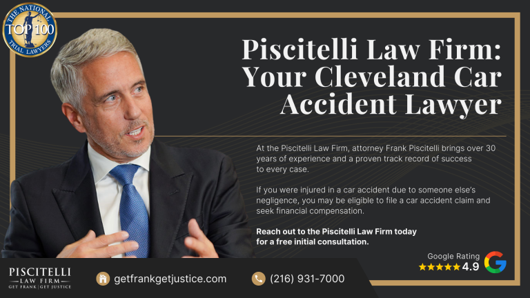 Types of Insurance Claims We Handle at Piscitelli Law Firm; Understanding Ohio Insurance Laws for Car Accidents and Other Personal Injuries; What is the Best Course of Action After a Car Accident or Personal Injury; Gather Evidence for Your Insurance Claim; Possible Damages in a Claim; The Piscitelli Law Firm_ Investigating Cleveland Insurance Claims; Piscitelli Law Firm_ Your Cleveland Car Accident Lawyer