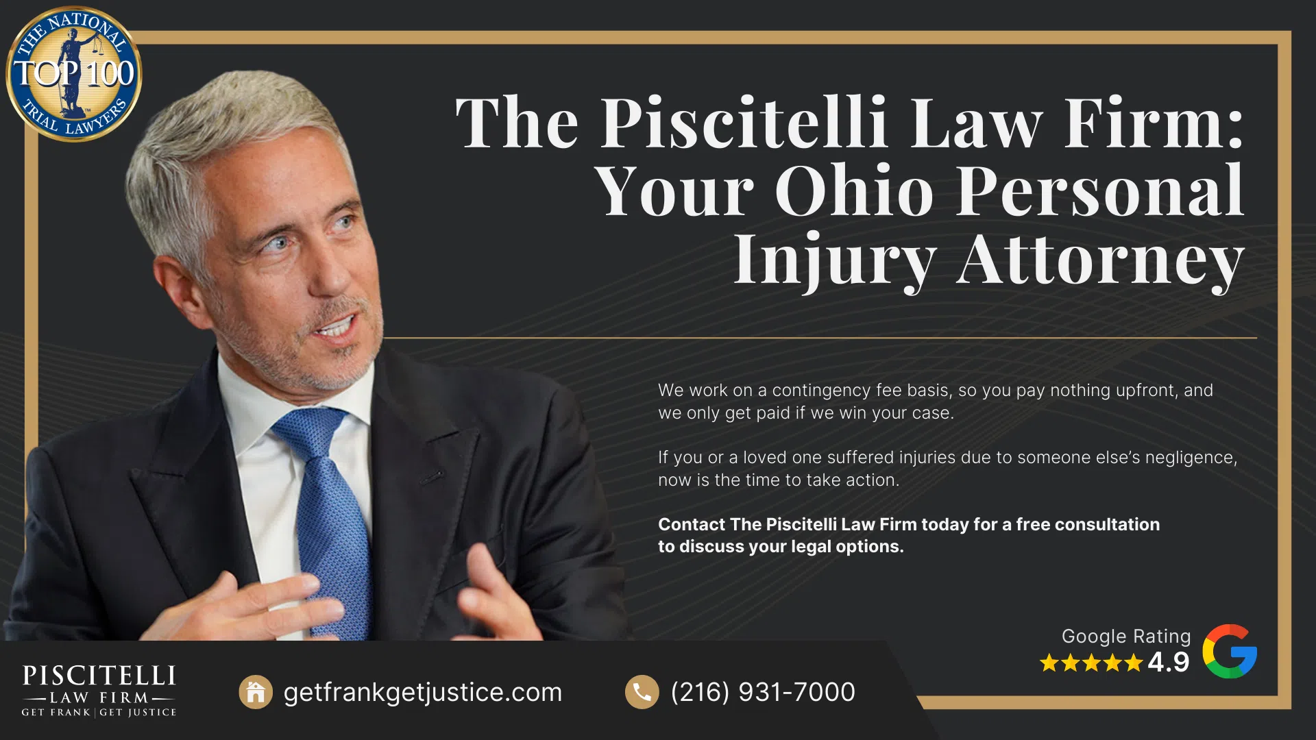 What are Average Personal Injury Settlement Amounts in Ohio; How are Personal Injury Settlement Amounts Calculated; Evidence in Personal Injury Cases; Common Damages in a Personal Injury Claim; What to Know About Hiring a Personal Injury Lawyer;  The Piscitelli Law Firm_ Your Ohio Personal Injury Attorney
