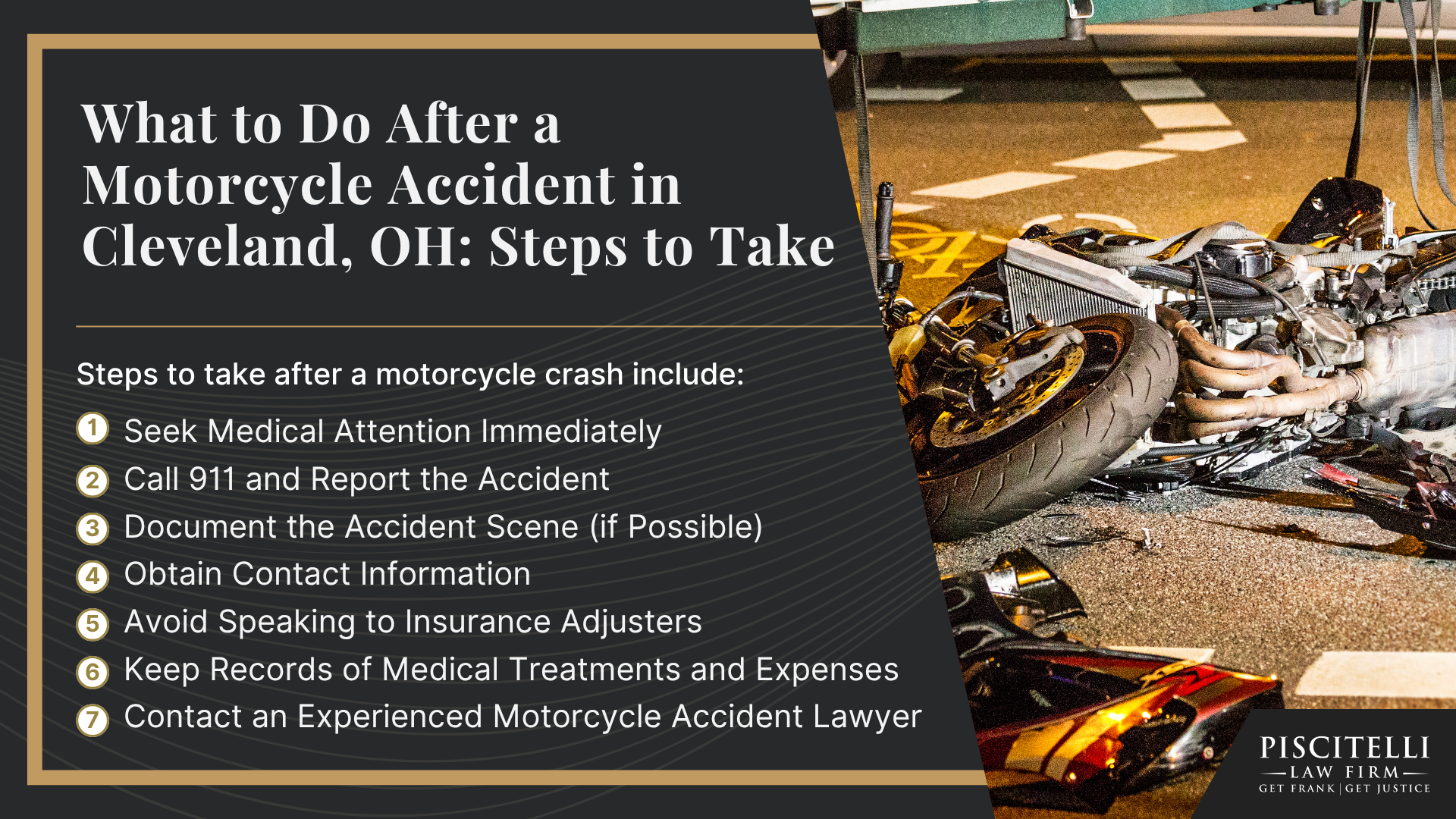 Why Hire a Cleveland Motorcycle Accident Lawyer; Do You Have a Motorcycle Accident Case; Ohio Motorcycle Laws That Can Affect Your Claim; What to Do After a Motorcycle Accident in Cleveland, OH_ Steps to Take