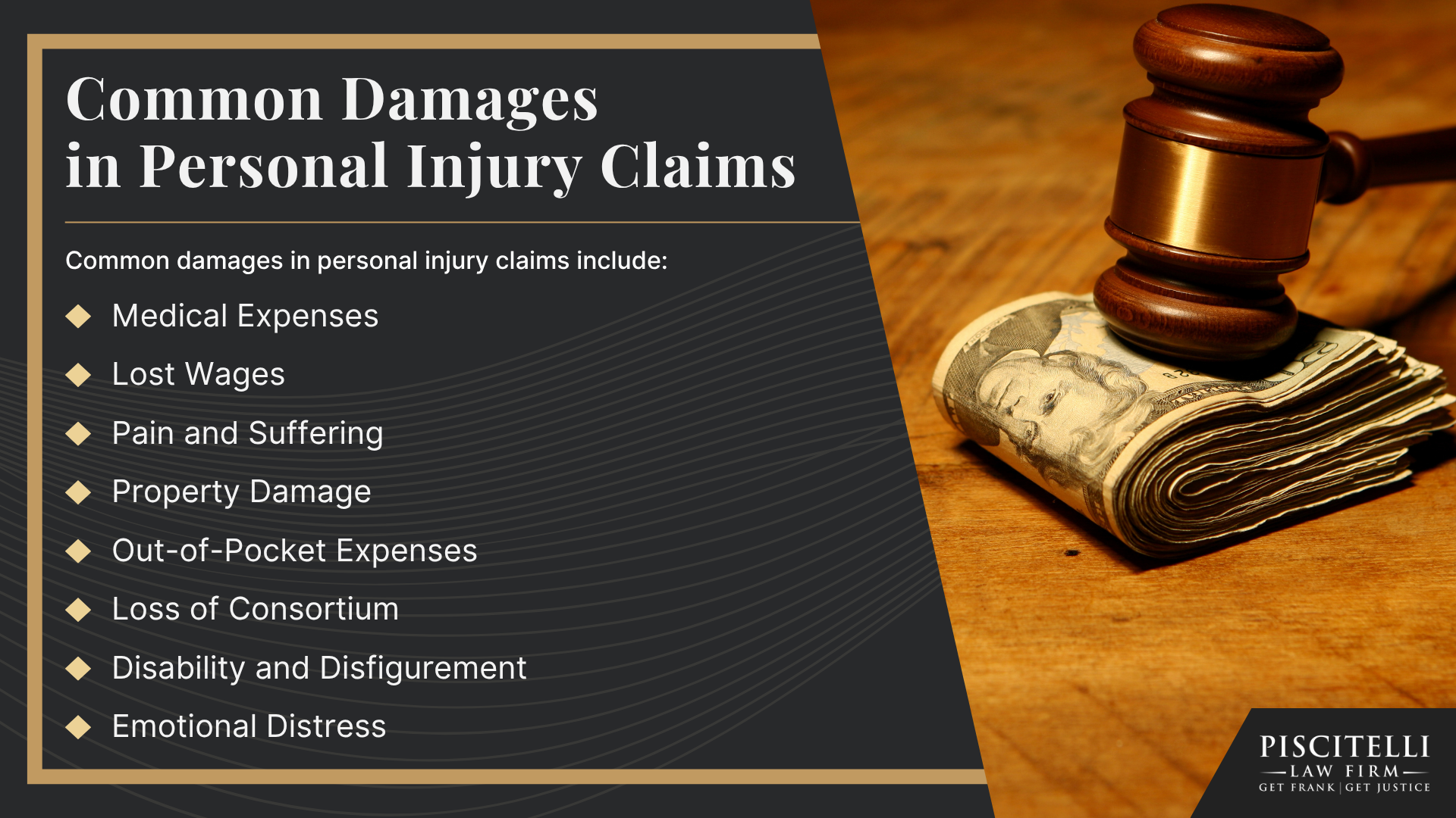 Meet Frank Piscitelli; Types of Personal Injury Cases We Handle; What To Do After Suffering a Personal Injury in North Ridgeville, OH; Gathering Evidence for a Personal Injury Case; Common Damages in Personal Injury Claims
