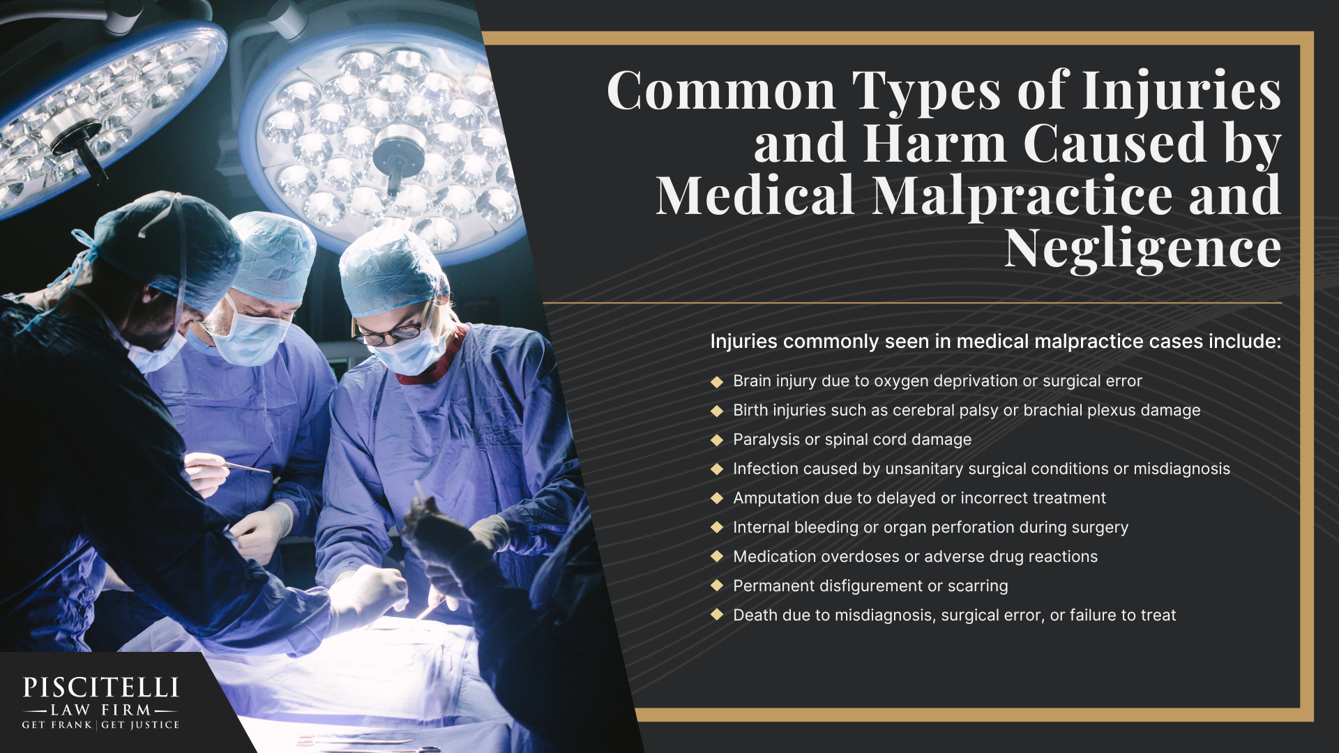 What is Considered Medical Malpractice in Ohio; Who Can Be Named in an Ohio Medical Malpractice Suit; Common Types of Injuries and Harm Caused by Medical Malpractice and Negligence