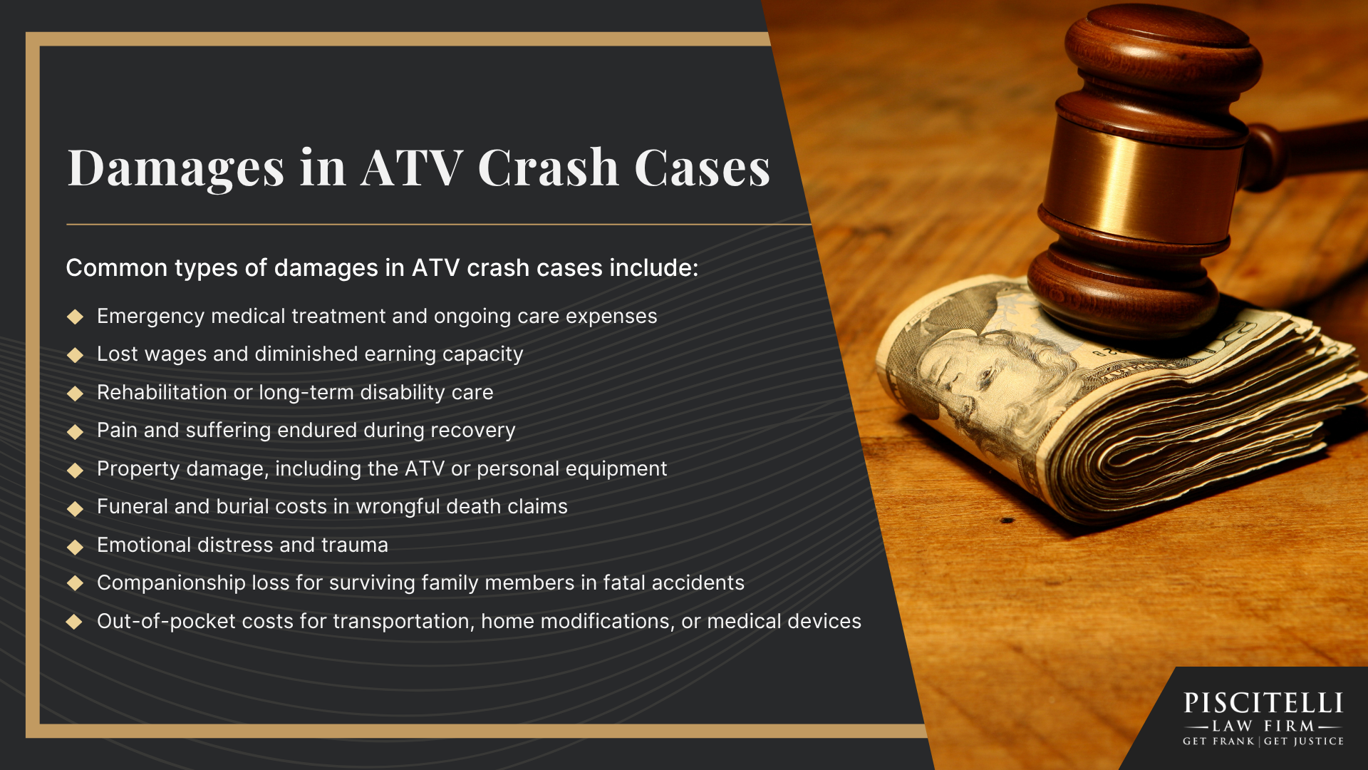 Meet Our Experienced Personal Injury Attorney_ Frank Piscitelli; What To Do After an ATV Accident in Ohio_ Steps To Take;  Gathering Evidence for an ATV Accident Claim; Damages in ATV Crash Cases