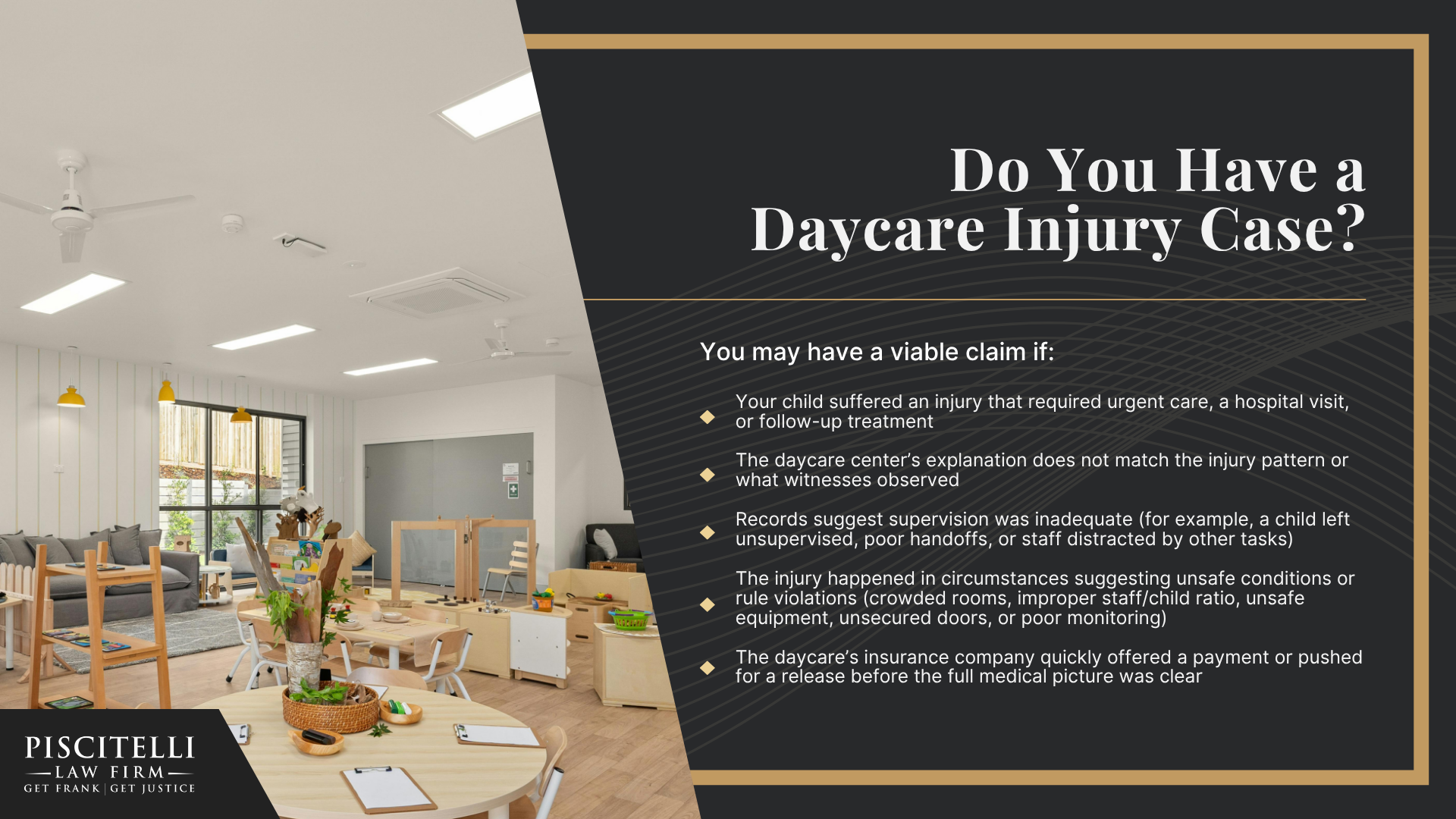 The Piscitelli Law Firm: Your Cleveland Daycare Injury Lawyer; Do You Have a Daycare Injury Case