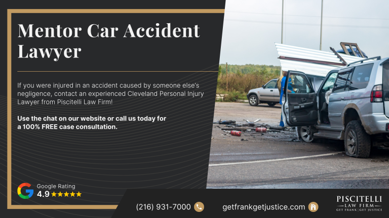Mentor Car Accident Lawyer; Meet Our Founder and Experienced Car Accident Attorney_ Frank Piscitelli; The Legal Process for Car Accident Claims in Ohio Explained; Gathering Evidence for a Car Accident Claim; Damages in Car Accident Cases Explained; Common Car Accident Injuries; Common Causes of Car Accidents in Mentor; Piscitelli Law Firm_ Your Mentor Car Accident Lawyer