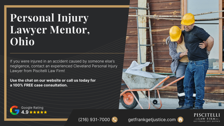 Personal Injury Lawyer Mentor Ohio; Meet Frank Piscitelli; Types of Personal Injury Cases We Handle; What To Do After Suffering a Personal Injury in Mentor, OH; Gathering Evidence for a Personal Injury Case; Common Damages in Personal Injury Claims; The Legal Process for Personal Injury Lawsuits in Ohio; Do You Qualify for a Personal Injury Case; Contact the Piscitelli Law Firm Today for a Free Consultation