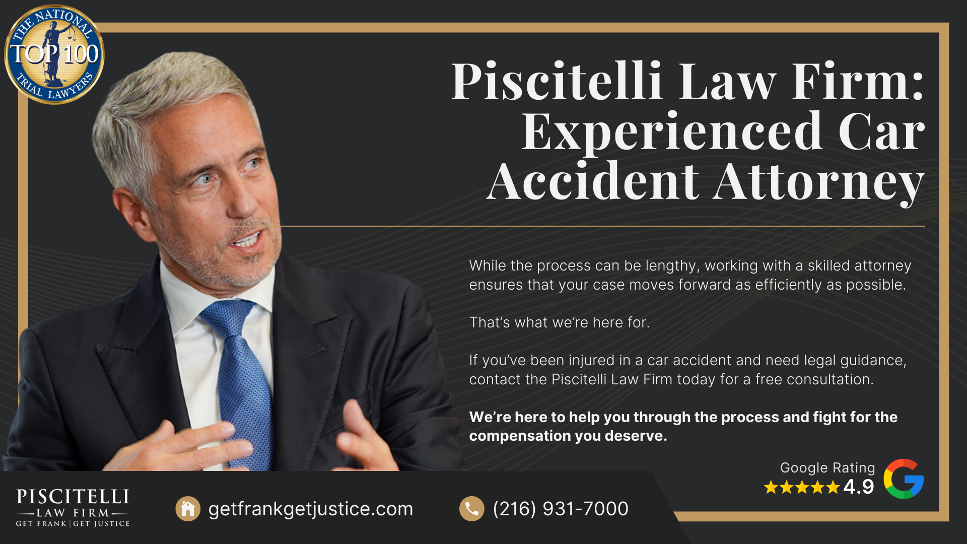 The Car Accident Claim Process; When a Car Accident Case Turns Into a Car Accident Lawsuit; Factors That Affect Your Car Accident Lawsuit Timeline; How Long After a Car Accident Settlement Agreement Do You Get Paid; Why Is a Car Accident Settlement Taking Longer Than Expected; How Your Car Accident Lawyer Can Help Speed Up the Process; Are You Considering Legal Action_ Here's What You Should Do; Piscitelli Law Firm_ Experienced Car Accident Attorney