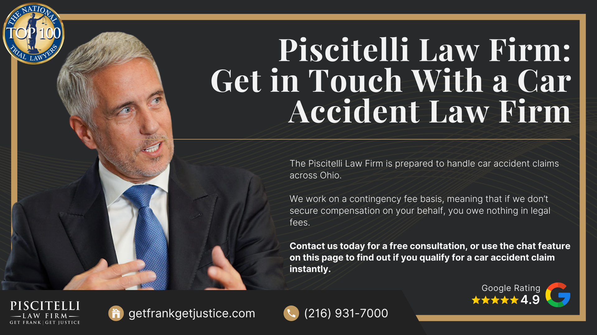 Car Accidents Can Result in a Wide Range of Injuries; Types and Causes of Car Accident Injuries; How Injuries Occur in Different Types of Collisions; The Importance of Prompt Medical Care; When to Contact a Car Accident Lawyer; Piscitelli Law Firm_ Get in Touch With a Car Accident Law Firm