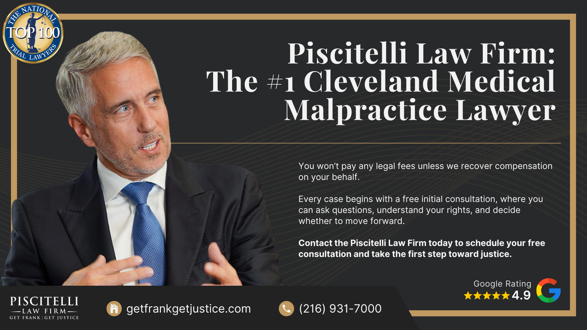 What is Considered Medical Malpractice in Ohio; Who Can Be Named in an Ohio Medical Malpractice Suit; Common Types of Injuries and Harm Caused by Medical Malpractice and Negligence; Do You Qualify for a Medical Malpractice Lawsuit; Gathering Evidence for a Medical Negligence Case; Damages in Medical Malpractice Cases; Piscitelli Law Firm_ The #1 Cleveland Medical Malpractice Lawyer