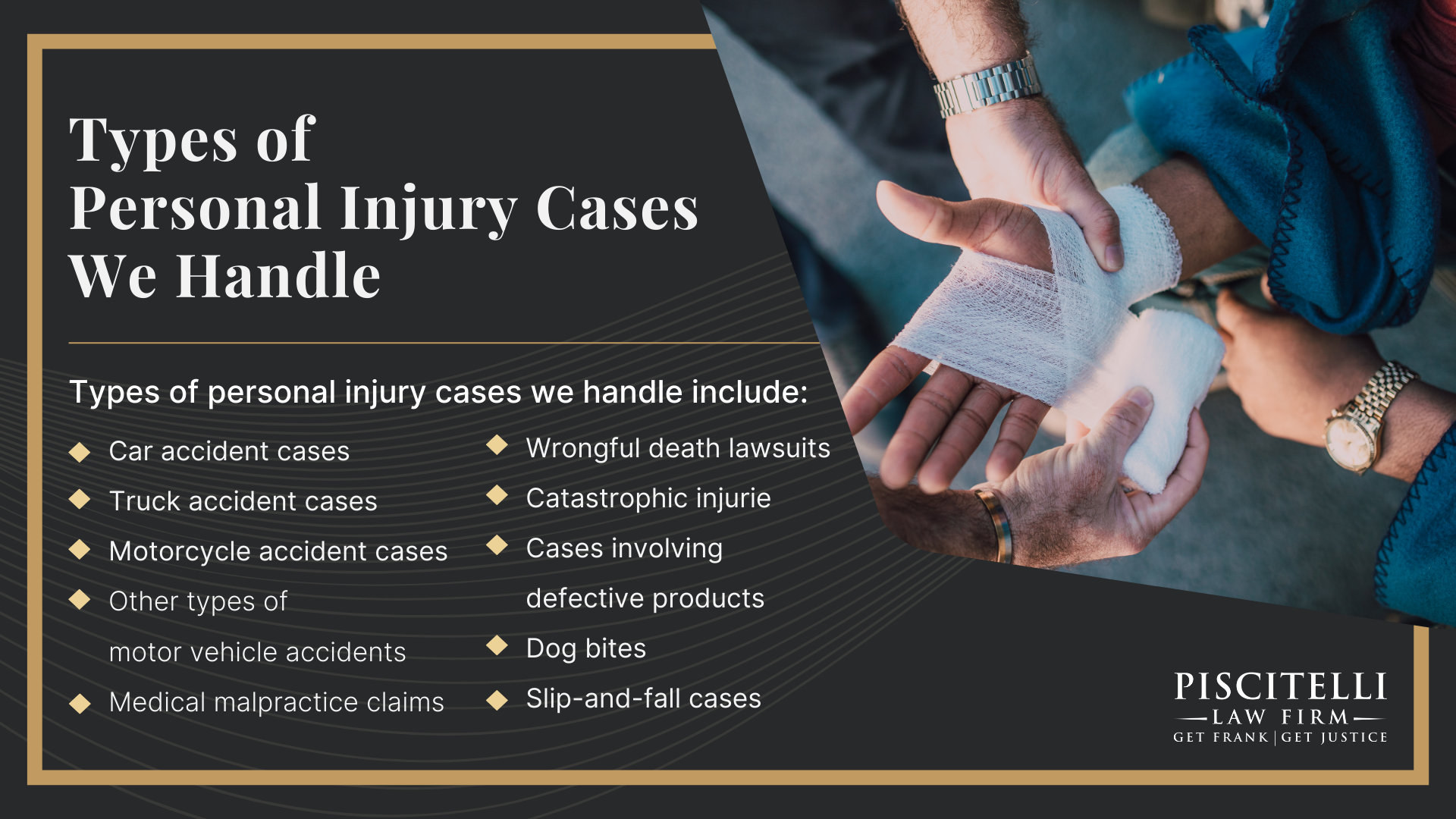Meet Frank Piscitelli: One of the Top Cincinnati Personal Injury Attorneys; Types of Personal Injury Cases We Handle