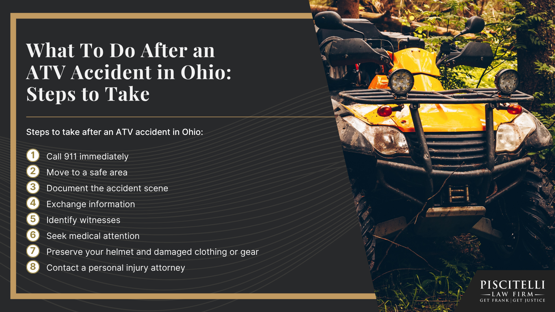 Meet Our Experienced Personal Injury Attorney_ Frank Piscitelli; What To Do After an ATV Accident in Ohio_ Steps To Take