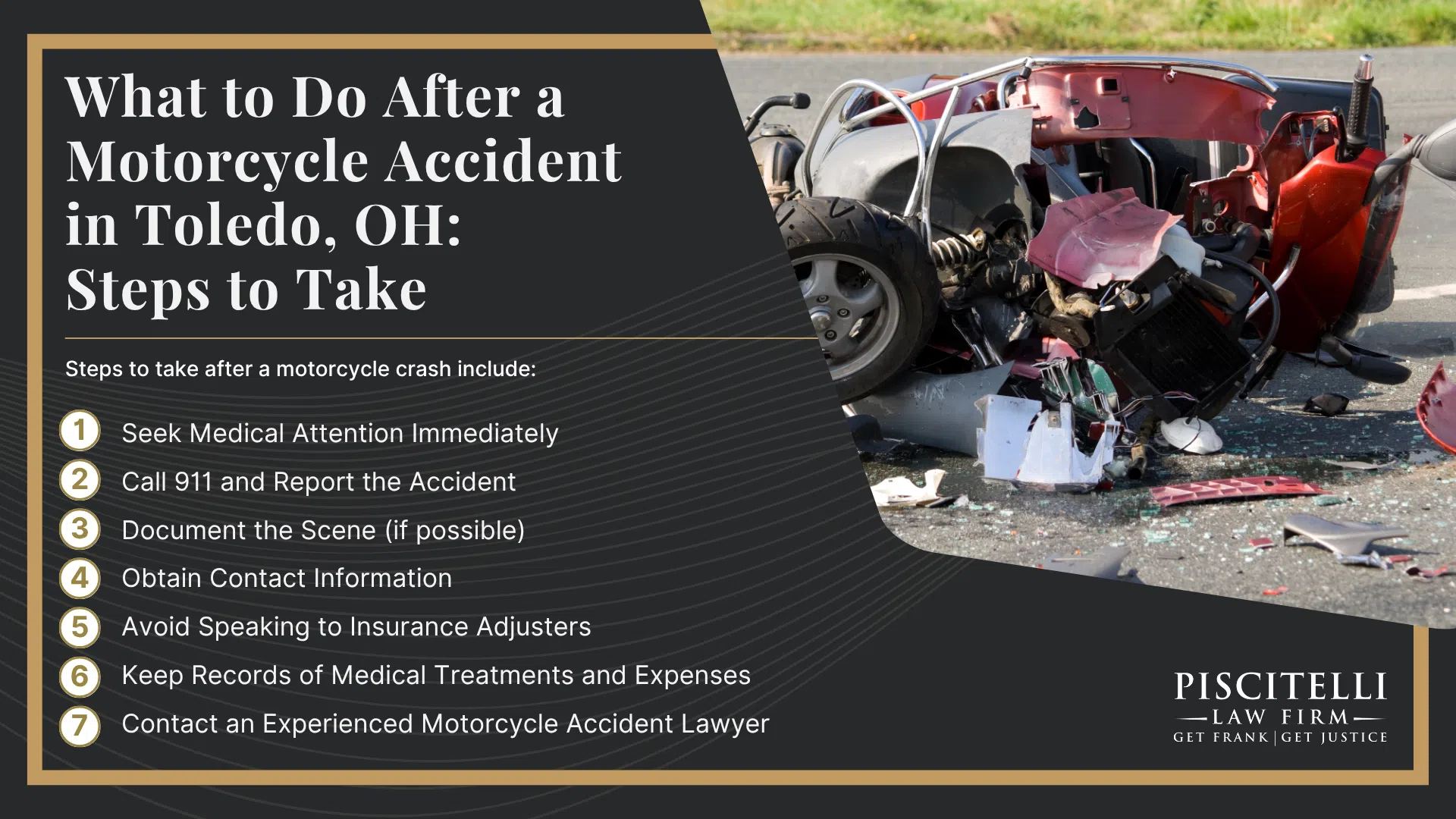 Meet Frank Piscitelli_ One of Toledo's Top Motorcycle Accident Attorneys; What to Do After a Motorcycle Accident in Toledo, OH_ Steps to Take