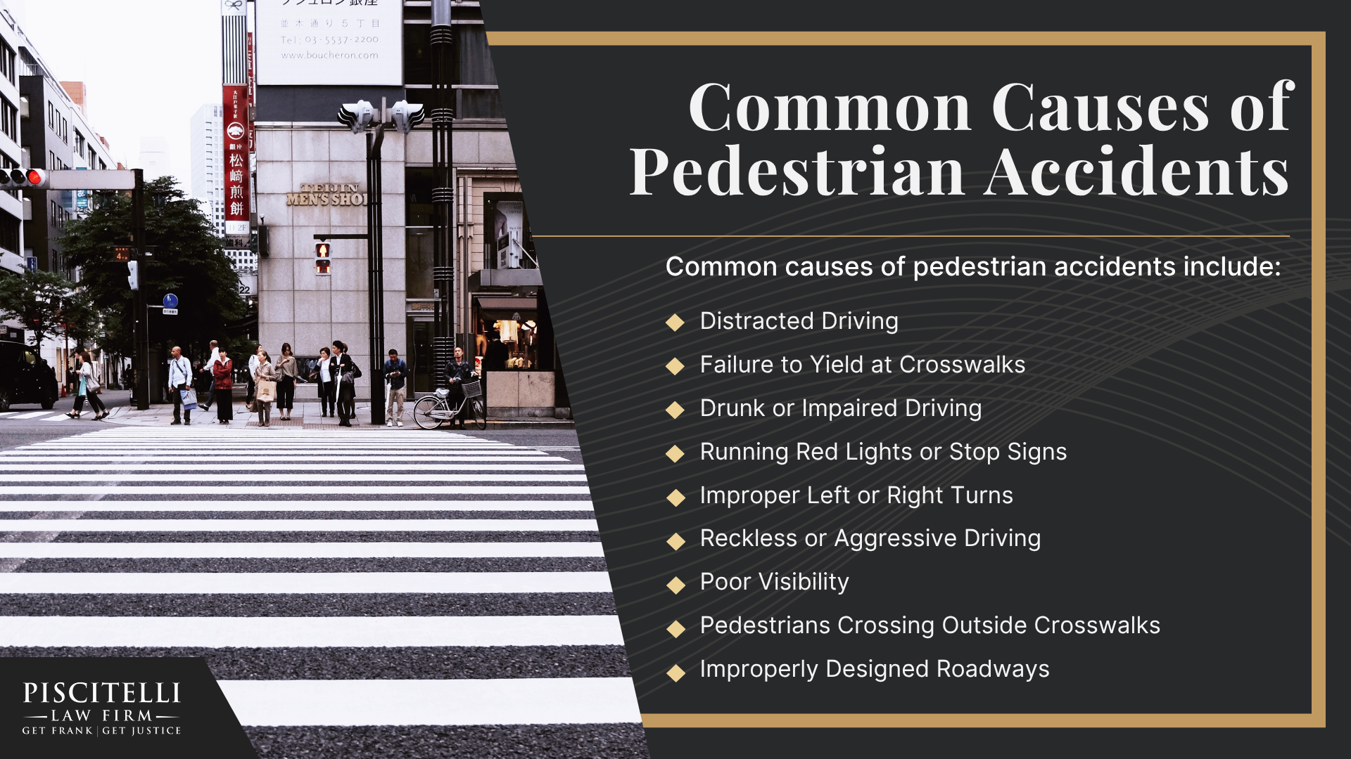 Frank Piscitelli_ One of the Top Ohio Pedestrian Accident Attorneys; What to Do After a Pedestrian Accident in Parma, OH; Gathering Evidence for Pedestrian Accident Cases; Damages in a Pedestrian Accident Claim; Common Causes of Pedestrian Accidents