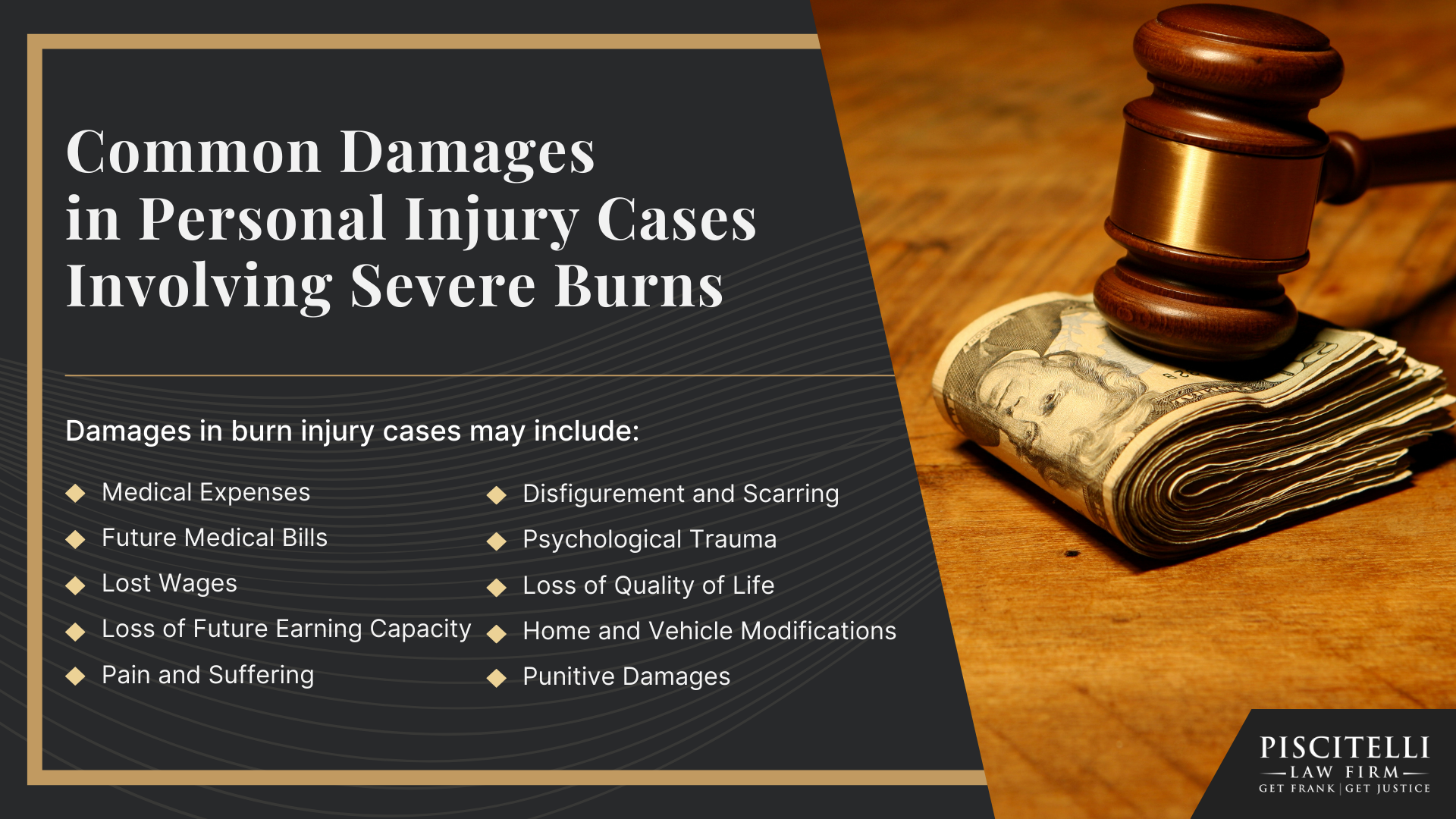 Meet Frank Piscitelli_ One of Akron's Most Experienced Personal Injury Attorneys; What to Do After Suffering a Severe Burn Injury in Cincinnati, OH; Gather Evidence for Your Burn Injury Claim; Common Damages in Personal Injury Cases Involving Severe Burns