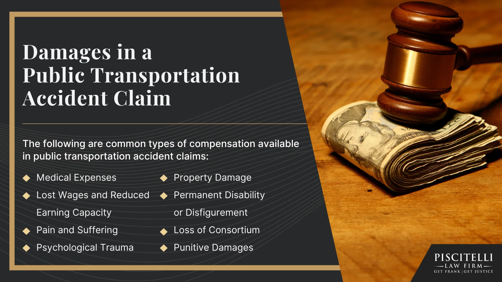 Frank Piscitelli_ One of Lakewood's Top Public Transportation and Bus Accident Lawyers; What to Do After a Public Transportation Accident in Lakewood, OH; Gather Evidence for a Public Transportation Injury Claim; Damages in a Public Transportation Accident Claim