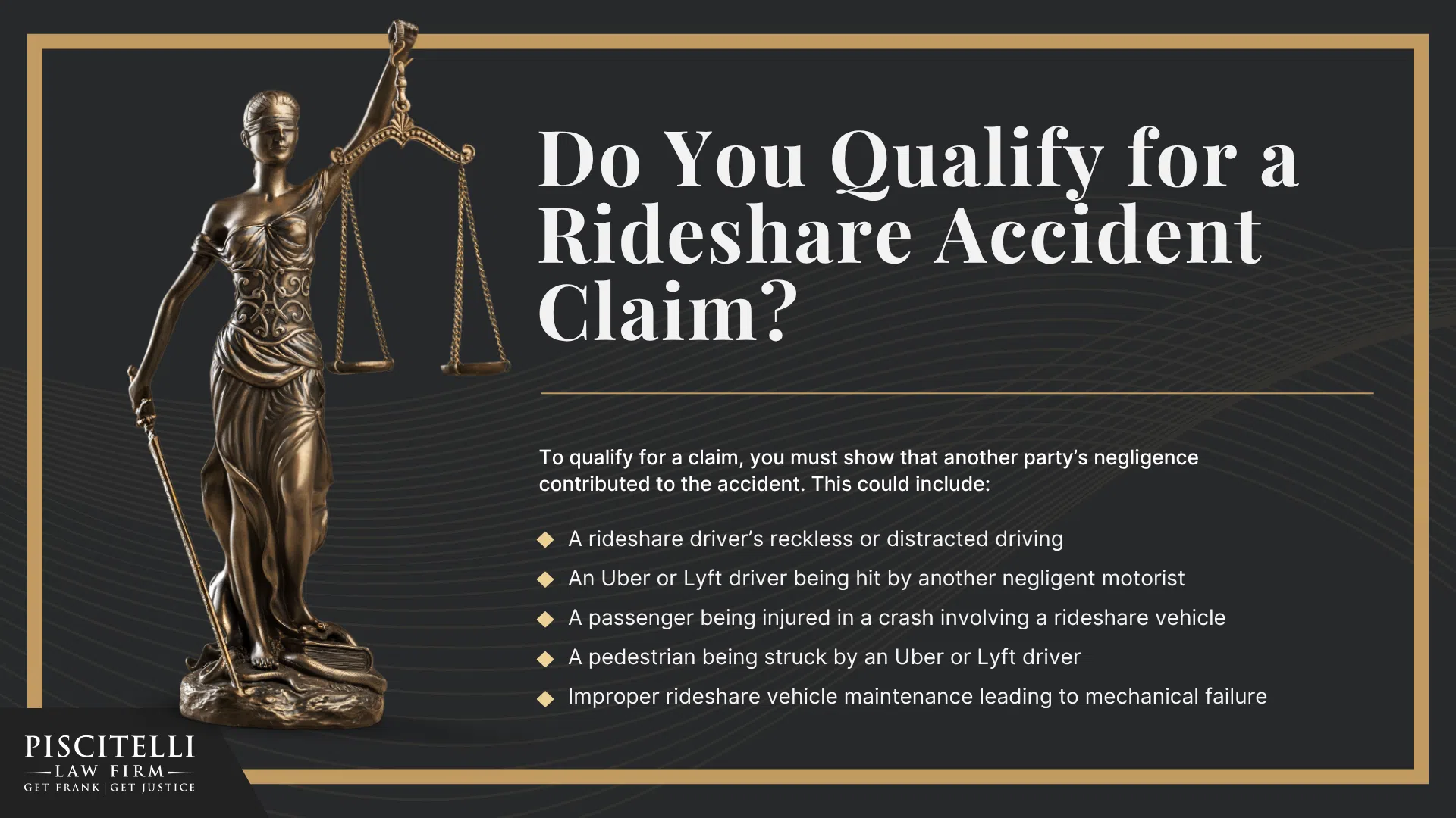 Frank Piscitelli_ One of Parma's Top Uber & Lyft Accident Attorneys; What to Do After a Car Accident Involving Lyft or Uber Vehicle in Parma, OH; Gathering Evidence for Rideshare Accident Cases; Damages in a Rideshare Accident Claim; The Legal Process for Rideshare Accident Cases in Ohio; Do You Qualify for a Rideshare Accident Claim
