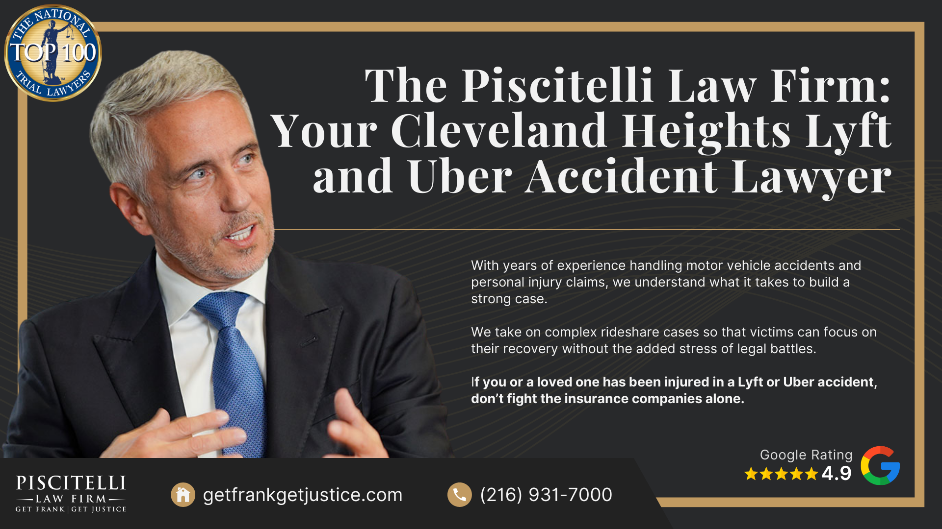 What to Do After a Car Accident Involving Lyft or Uber Vehicle in Cleveland Heights, OH; Gathering Evidence for Rideshare Accident Cases; Damages in a Rideshare Accident Claim; The Legal Process for Rideshare Accident Cases in Ohio; Do You Qualify for a Rideshare Accident Claim; The Piscitelli Law Firm_ Your Cleveland Heights Lyft and Uber Accident Lawyer