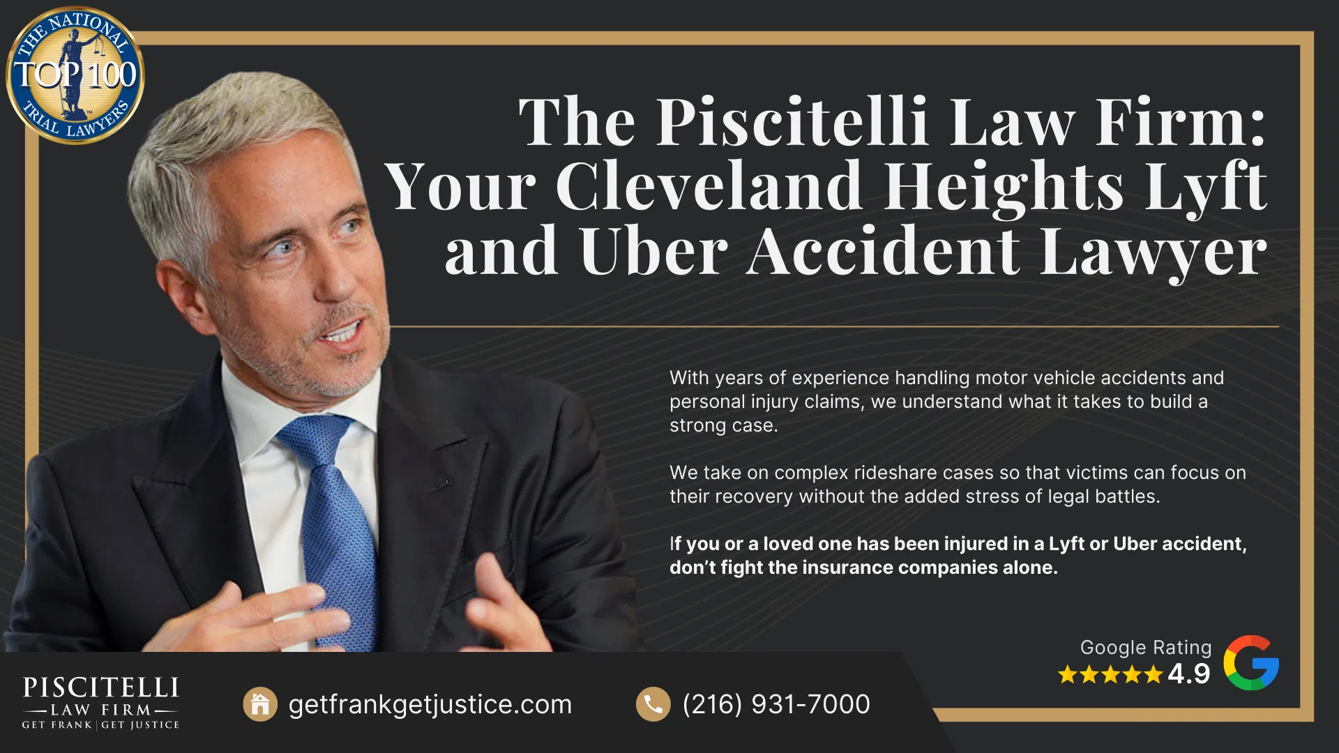 What to Do After a Car Accident Involving Lyft or Uber Vehicle in Cleveland Heights, OH; Gathering Evidence for Rideshare Accident Cases; Damages in a Rideshare Accident Claim; The Legal Process for Rideshare Accident Cases in Ohio; Do You Qualify for a Rideshare Accident Claim; The Piscitelli Law Firm_ Your Cleveland Heights Lyft and Uber Accident Lawyer