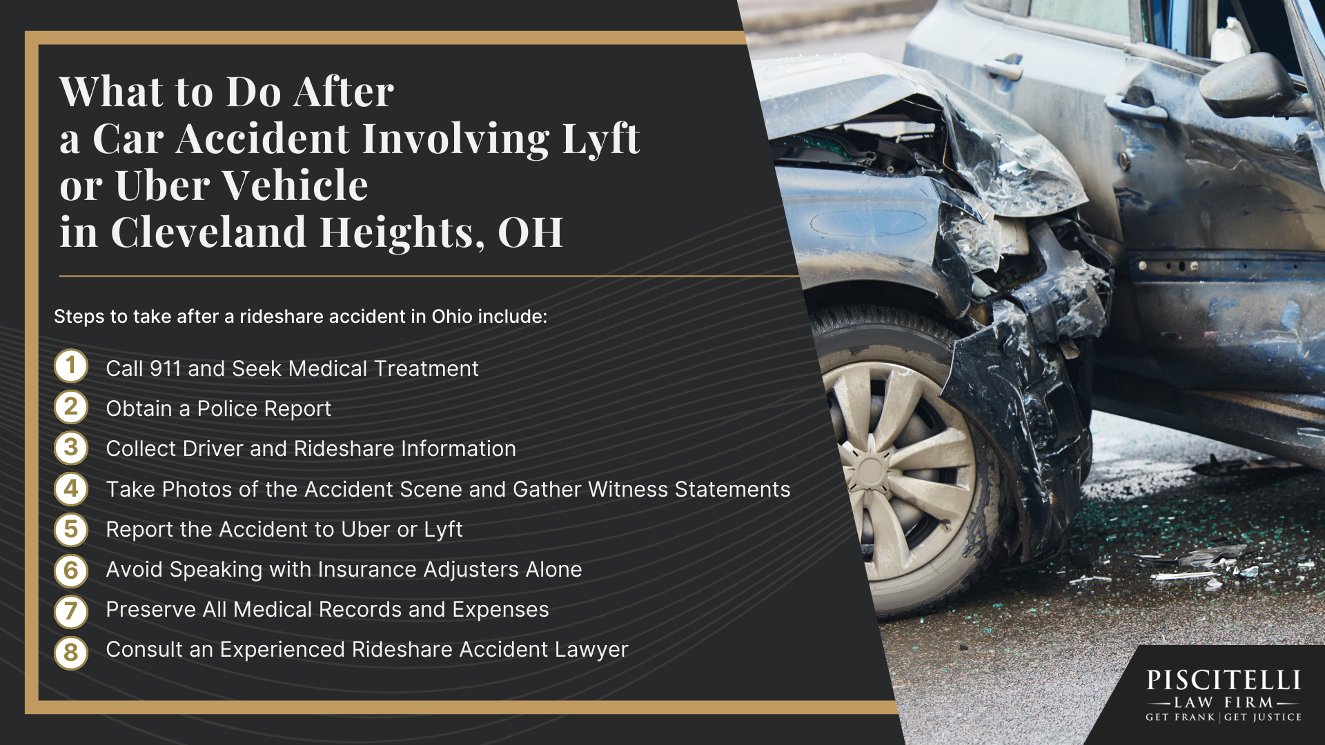 What to Do After a Car Accident Involving Lyft or Uber Vehicle in Cleveland Heights, OH