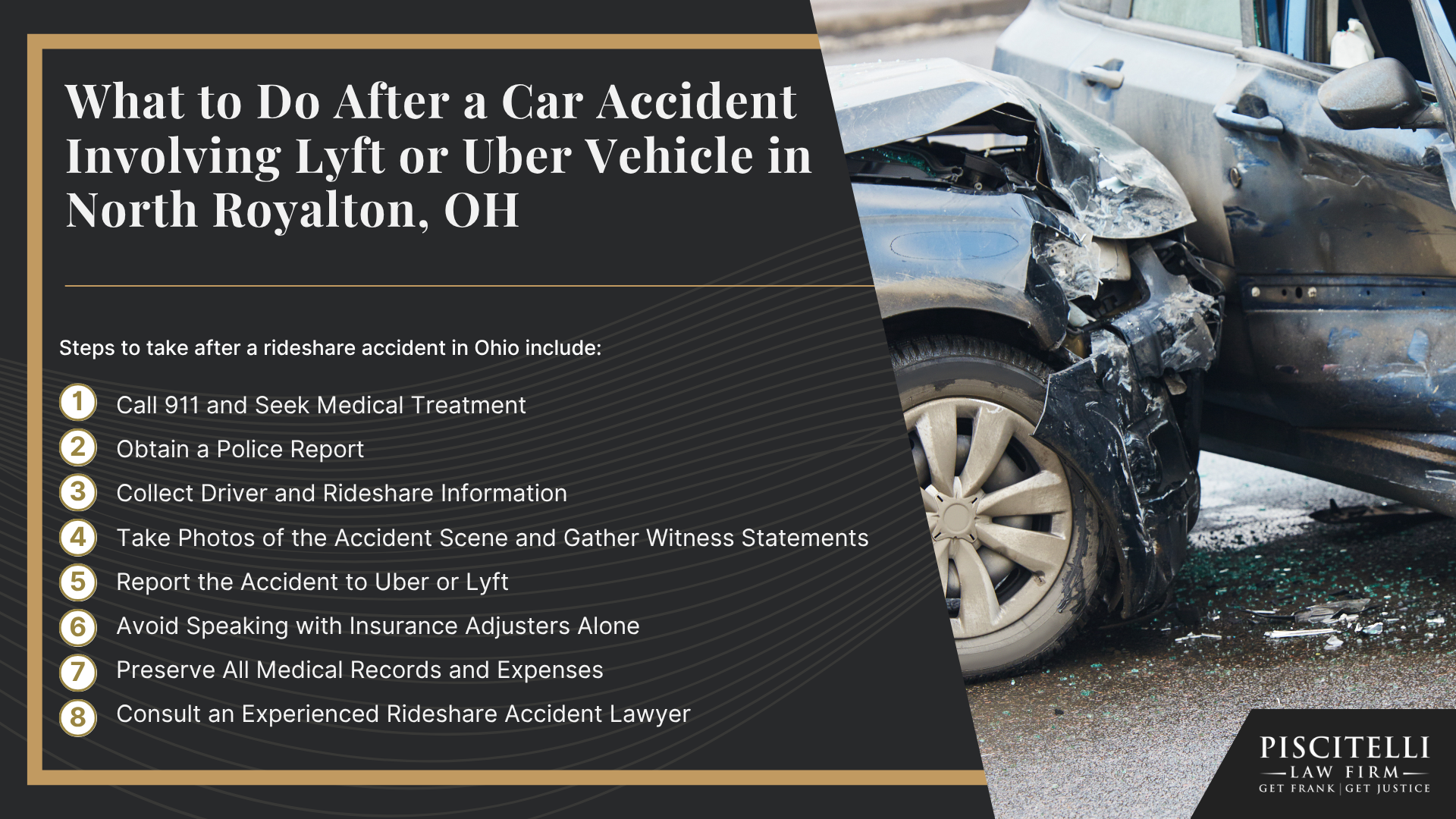 Frank Piscitelli_ One of North Royalton' Top Uber & Lyft Accident Attorneys; What to Do After a Car Accident Involving Lyft or Uber Vehicle in North Royalton, OH