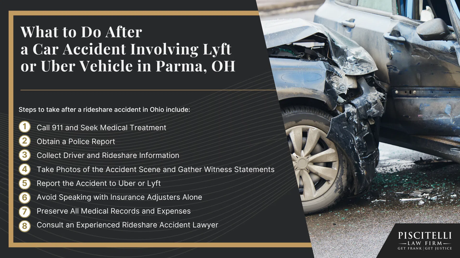 Frank Piscitelli_ One of Parma's Top Uber & Lyft Accident Attorneys; What to Do After a Car Accident Involving Lyft or Uber Vehicle in Parma, OH