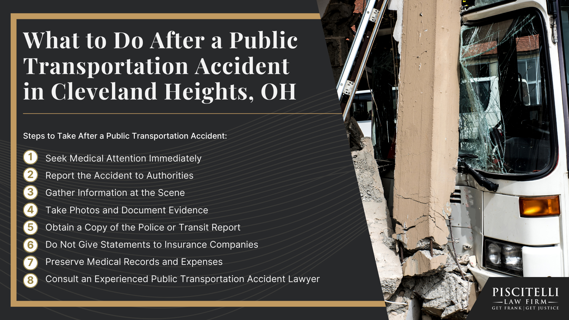 Frank Piscitelli_ One of Cleveland Heights' Top Public Transportation and Bus Accident Lawyers; What to Do After a Public Transportation Accident in Cleveland Heights, OH