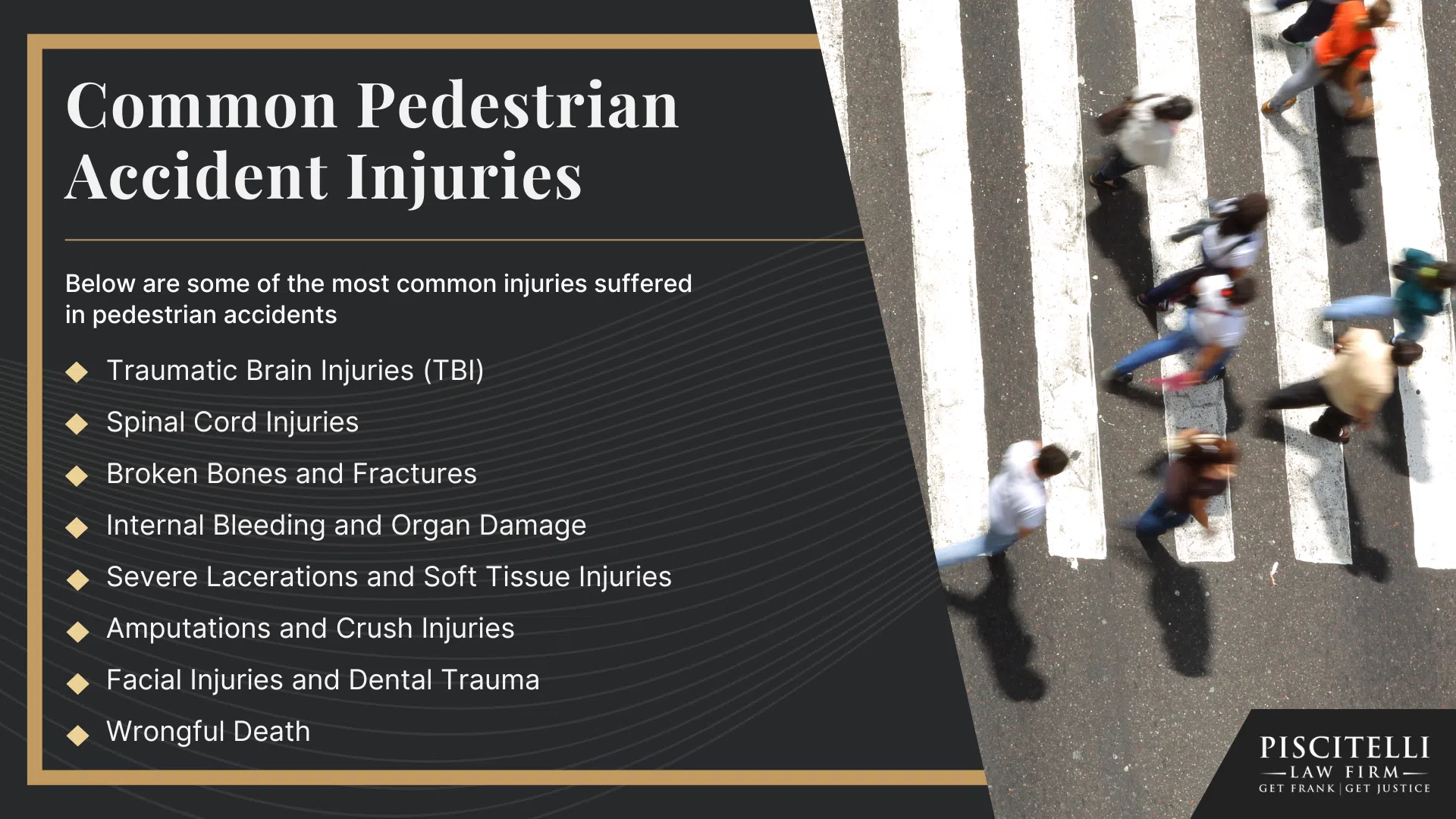 Frank Piscitelli_ One of the Top Ohio Pedestrian Accident Attorneys; What to Do After a Pedestrian Accident in North Olmsted, OH; Gathering Evidence for Pedestrian Accident Cases; Damages in a Pedestrian Accident Claim; The Legal Process for a Wrongful Death Lawsuit in Ohio Explained; Common Causes of Pedestrian Accidents; Common Pedestrian Accident Injuries