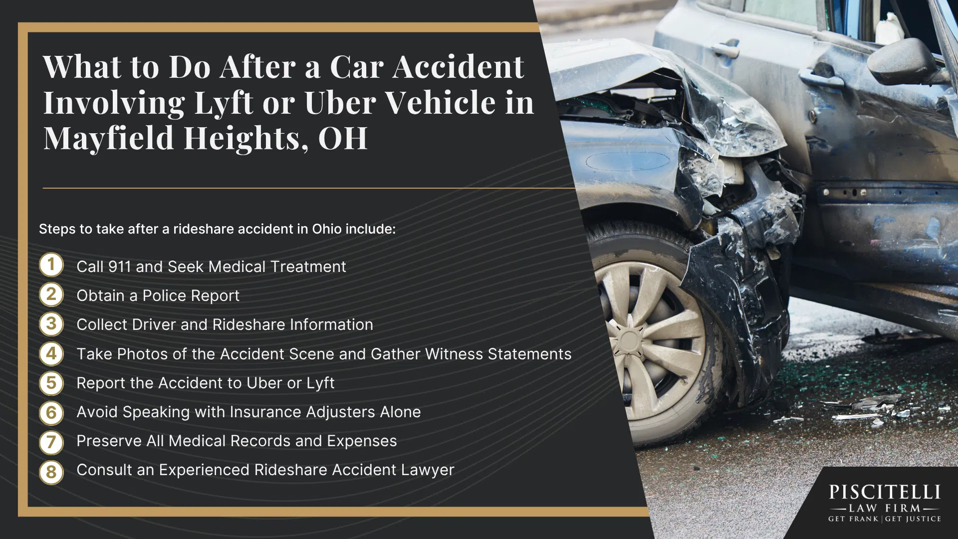 Frank Piscitelli_ One of Mayfield Heights's Top Uber & Lyft Accident Attorneys; What to Do After a Car Accident Involving Lyft or Uber Vehicle in Mayfield Heights, OH