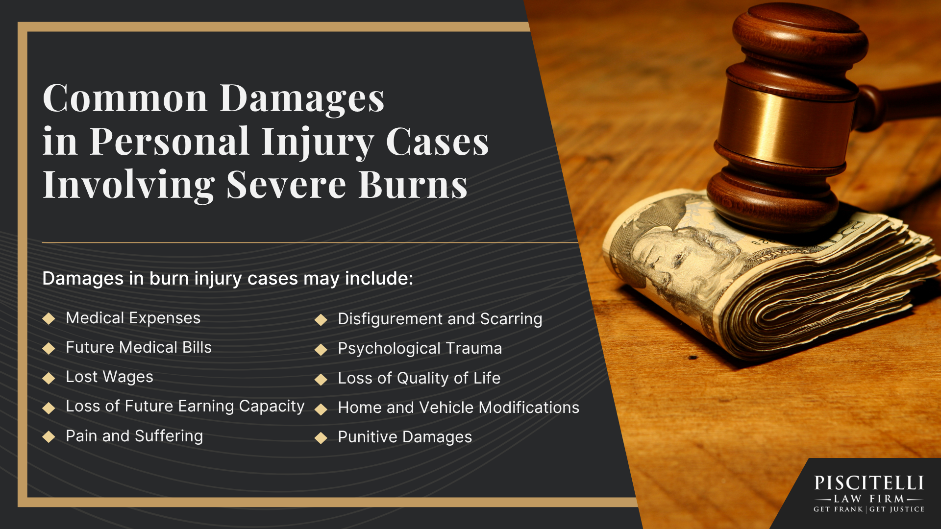 Meet Frank Piscitelli_ One of Maple Heights' Most Experienced Personal Injury Attorneys; What to Do After Suffering a Severe Burn Injury in Maple Heights, OH; Gather Evidence for Your Burn Injury Claim; Common Damages in Personal Injury Cases Involving Severe Burns
