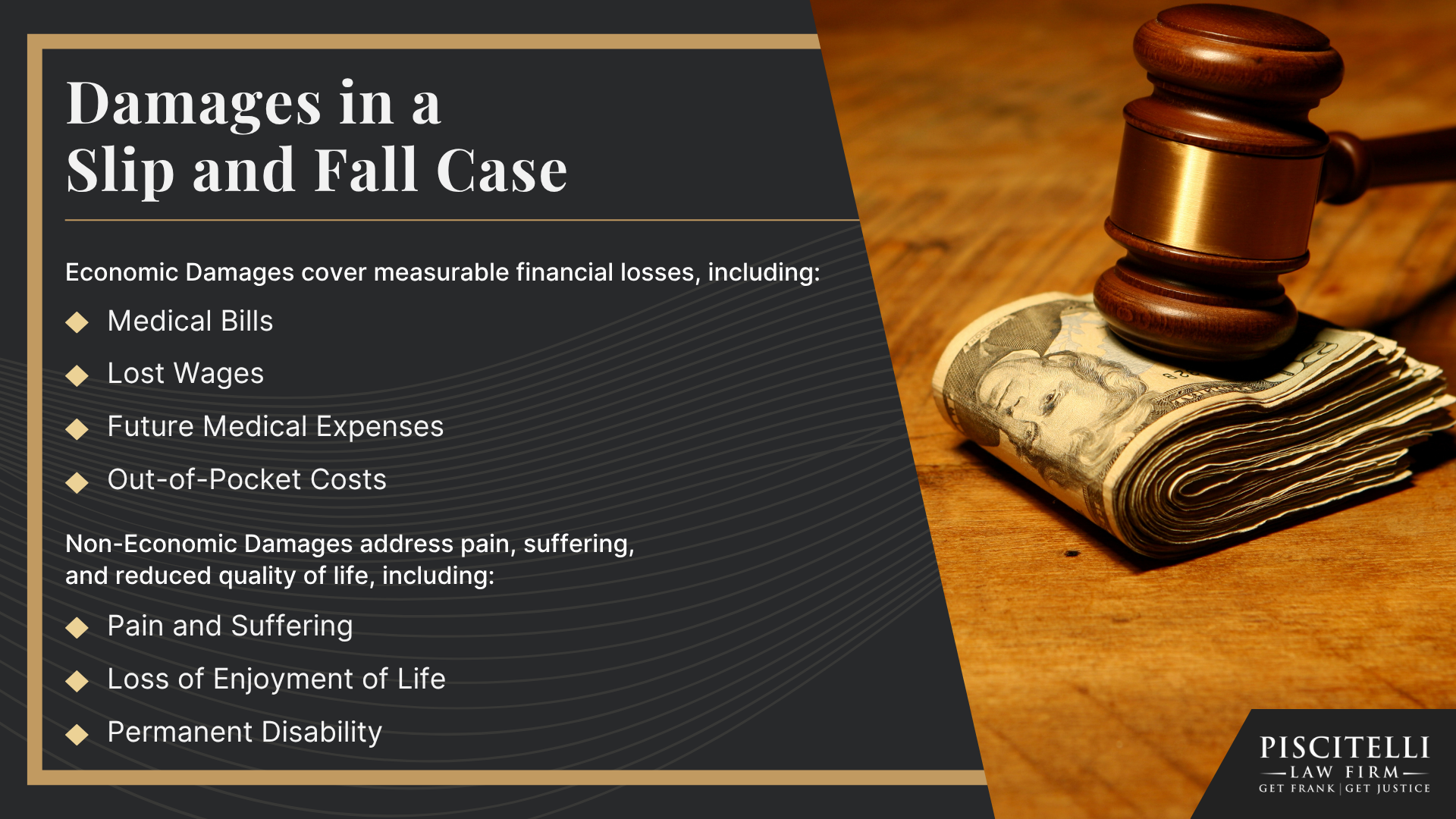 Meet Our Founder and Experienced Slip and Fall Attorney_ Frank Piscitelli; The Legal Process for Slip and Fall Claims in Ohio Explained; Gathering Evidence for a Slip and Fall Claim; Damages in a Slip and Fall Case