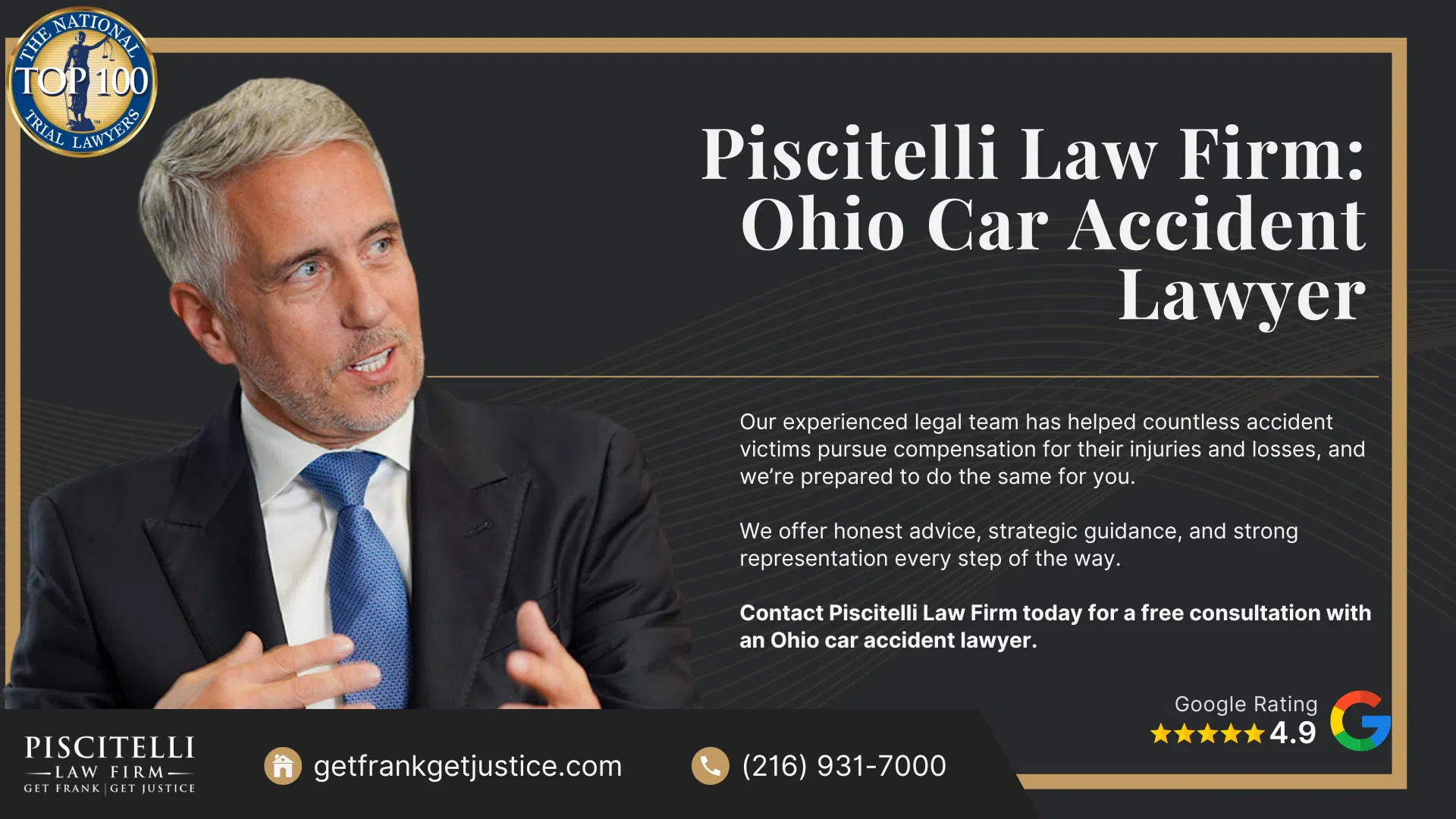 A Comprehensive Overview of Ohio Auto Accident Insurance Claim Laws; Ohio Is a Fault-Based Auto Insurance State; Minimum Insurance Requirements in Ohio; Filing a Claim After a Traffic Accident; Bodily Injury Claims and Medical Bills; What Happens If the Insurance Company Denies Your Claim; Additional Damages That May Be Recovered; The Role of Legal Representation in the Claim Process; How to Dispute a Denied Auto Insurance Claim in Ohio; How Insurance Companies Evaluate and Settle Auto Accident Claims in Ohio; How a Personal Injury Attorney Can Help With Insurance Issues; The Piscitelli Law Firm_ Investigating Cleveland Insurance Claims