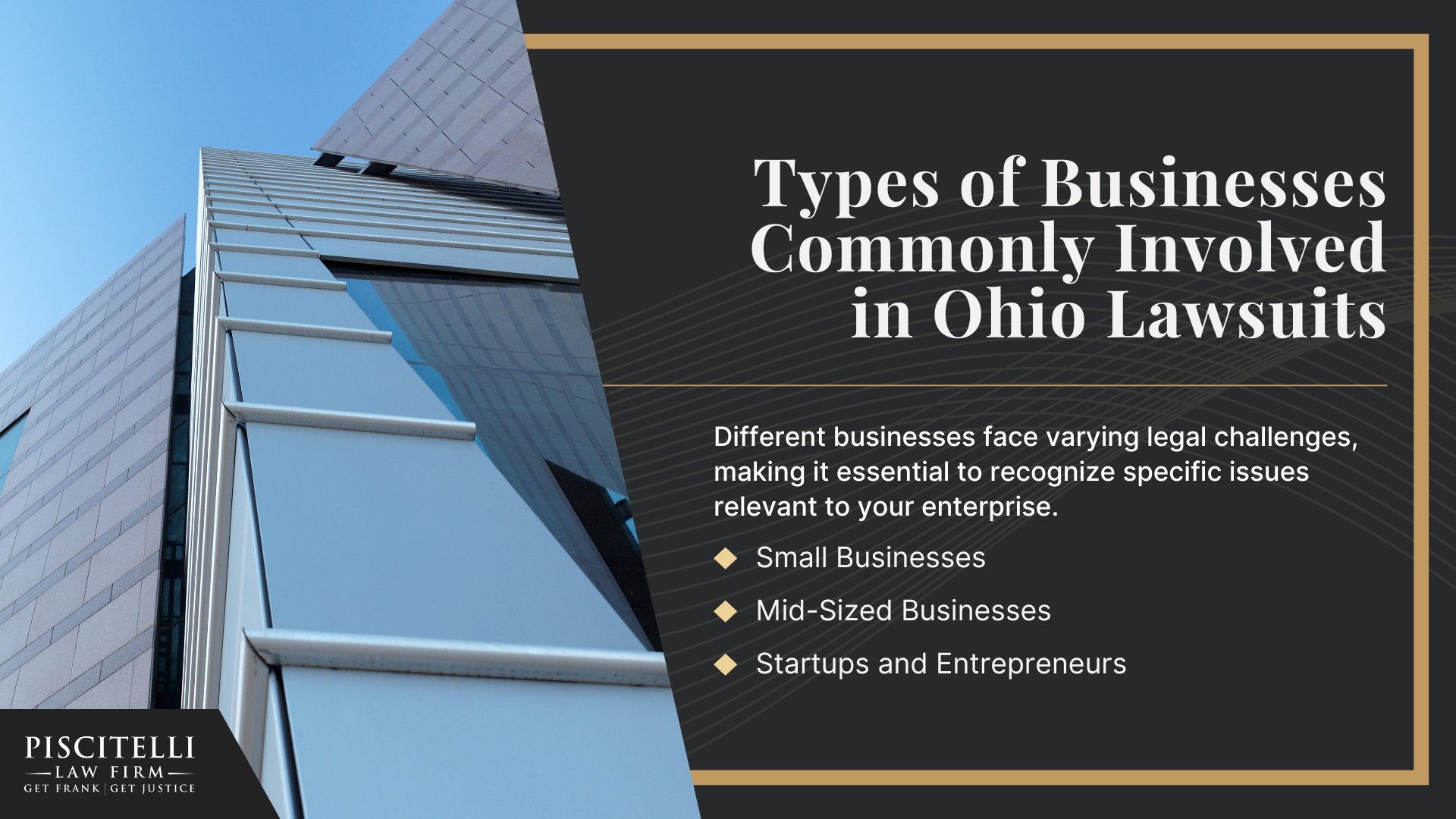 Types of Businesses Commonly Involved in Ohio Lawsuits