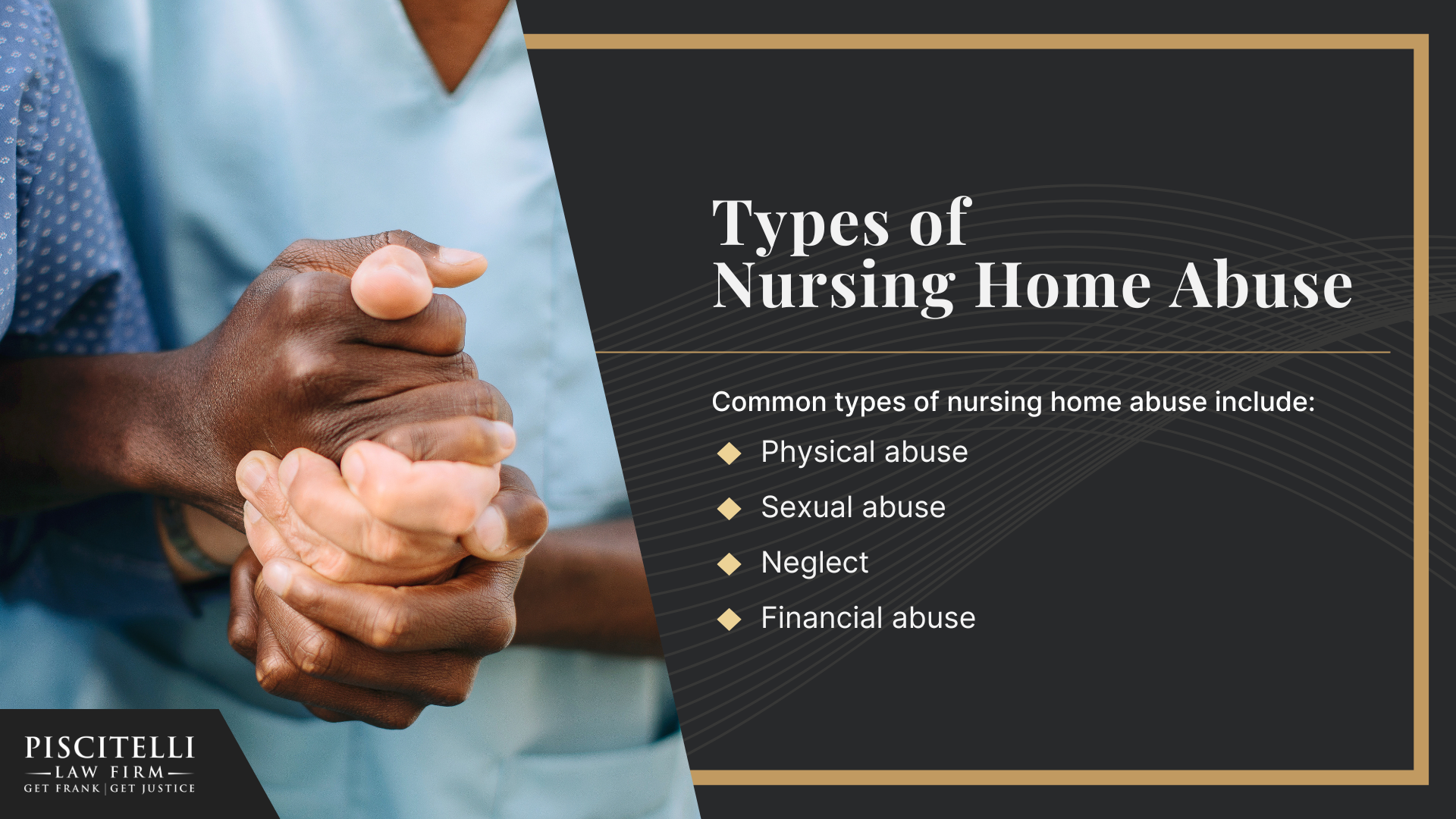 Meet Our Experienced Nursing Home Abuse Attorney_ Frank Piscitelli; What To Do If You Suspect Nursing Home Abuse or Neglect in Ohio; The Legal Process for Nursing Home Abuse Cases in Ohio Explained; Types of Nursing Home Abuse