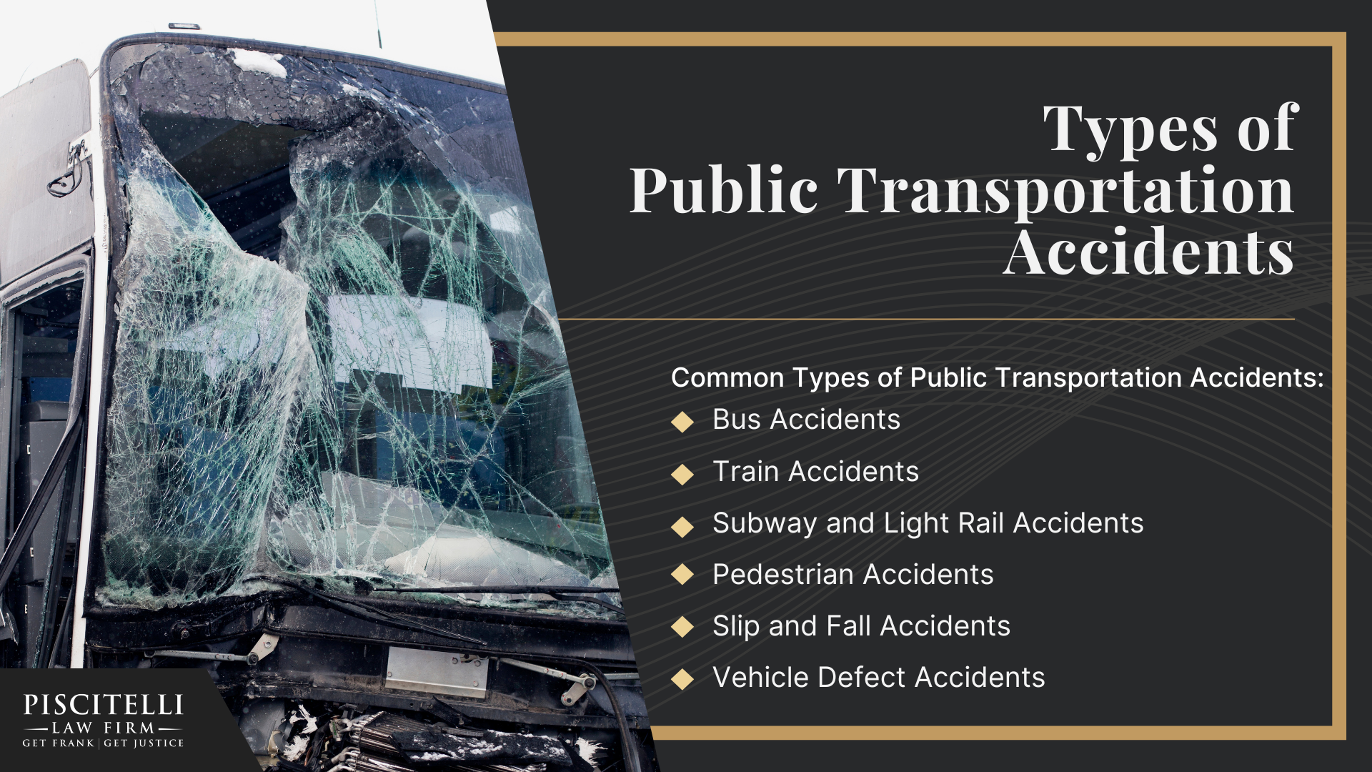 Frank Piscitelli_ One of Maple Heights' Top Public Transportation and Bus Accident Lawyers; What to Do After a Public Transportation Accident in Maple Heights, OH; Gather Evidence for a Public Transportation Injury Claim; Damages in a Public Transportation Accident Claim; Types of Public Transportation Accidents