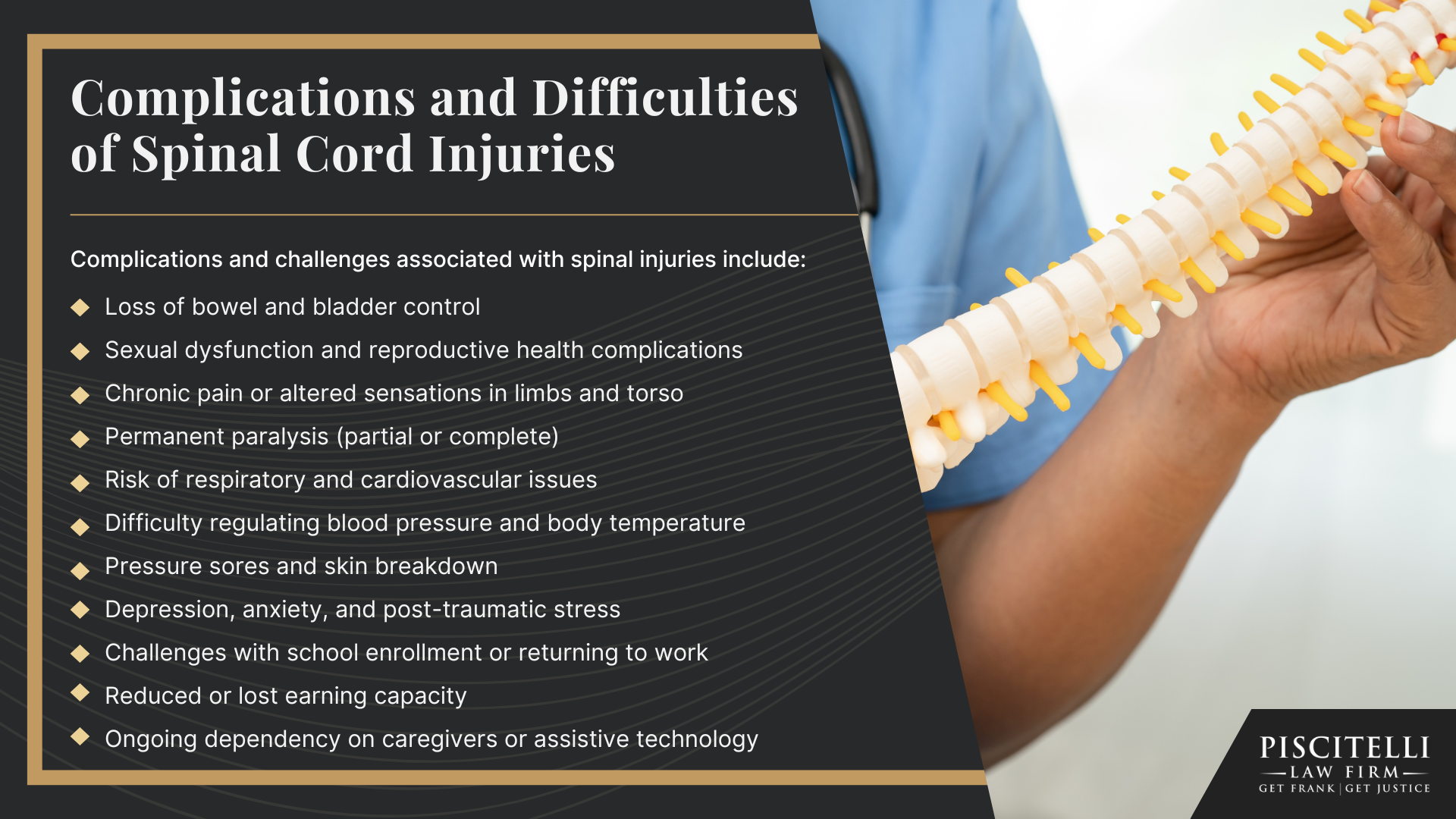 What is a Spinal Cord Injury; Common Causes of Spinal Cord Injuries; Complications and Difficulties of Spinal Cord Injuries