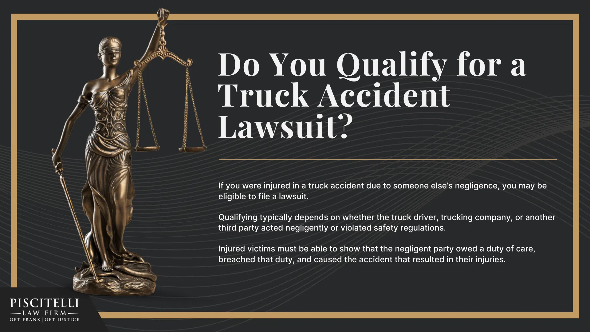 Steps to Take After a Truck Accident in Ohio; Why It’s Harder to Protect Evidence in Truck Accident Cases; Who Can Be Held Responsible in an Ohio Truck Accident Case; Most Common Causes of Truck Accidents in Ohio; Common Motorcycle Injuries; Do You Qualify for a Truck Accident Lawsuit