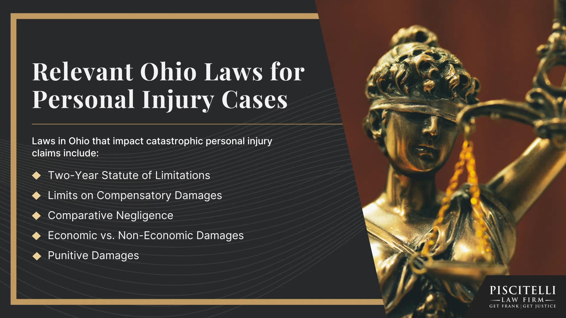Types of Catastrophic Injuries; Common Causes of Catastrophic Injuries; The Legal Process for Catastrophic Injury Claims in Ohio; Gathering Evidence for a Catastrophic Injury Lawsuit; Damages in Catastrophic Injury Cases; Relevant Ohio Laws for Personal Injury Cases