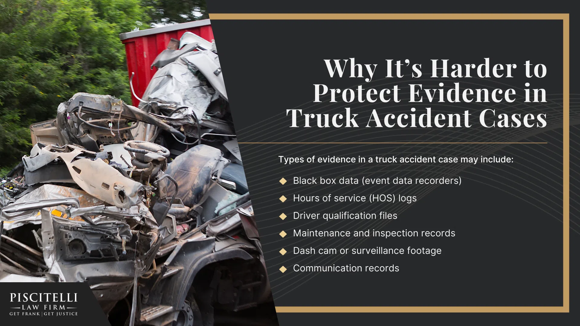Steps to Take After a Truck Accident in Ohio; Why It’s Harder to Protect Evidence in Truck Accident Cases