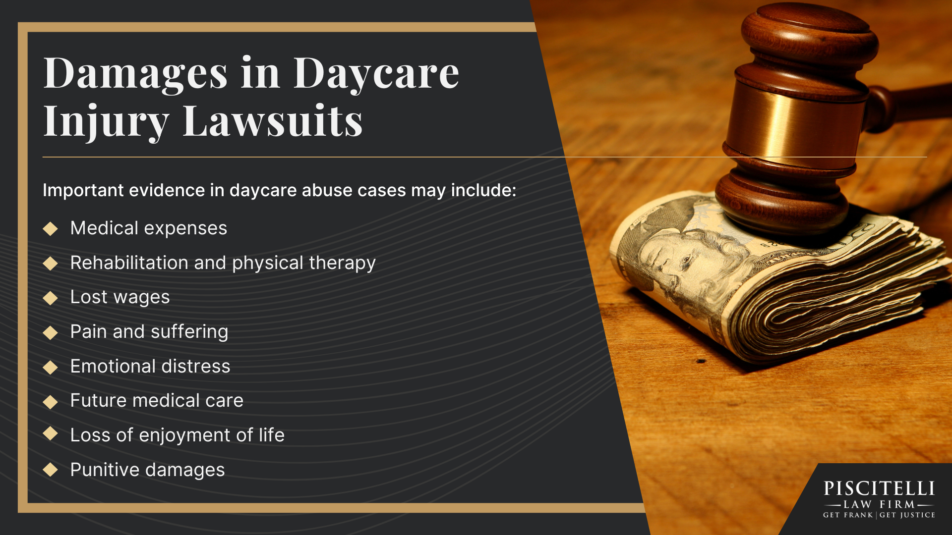 What Counts as Daycare Negligence in Ohio; Ohio Laws and Regulations on Personal Injury Cases and Childcare Providers; How to Report Daycare Abuse or Neglect in Ohio; Claims Against Public vs. Private Daycares; Statute of Limitations for Daycare Injuries in Ohio; How an Ohio Daycare Injury Case Works - Step By Step; Types of Daycare Injuries and Abuse; Do You Qualify for a Daycare Injury Lawsuit;  Evidence in Daycare Injury Lawsuits; Damages in Daycare Injury Lawsuits