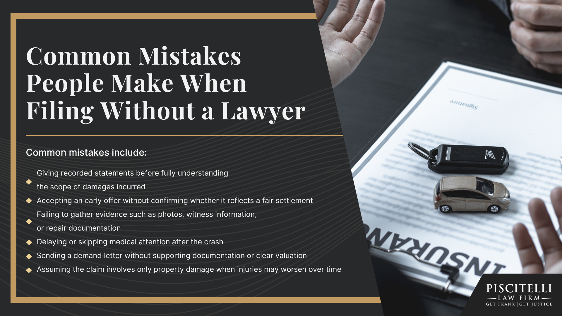 When You Can File a Car Accident Claim Without a Lawyer; Ohio Is an At-Fault State_ Why That Matters for Your Claim; Step-By-Step_ Filing a Car Accident Insurance Claim in Ohio; What Insurance Companies Review Before Paying a Claim; Common Mistakes People Make When Filing Without a Lawyer