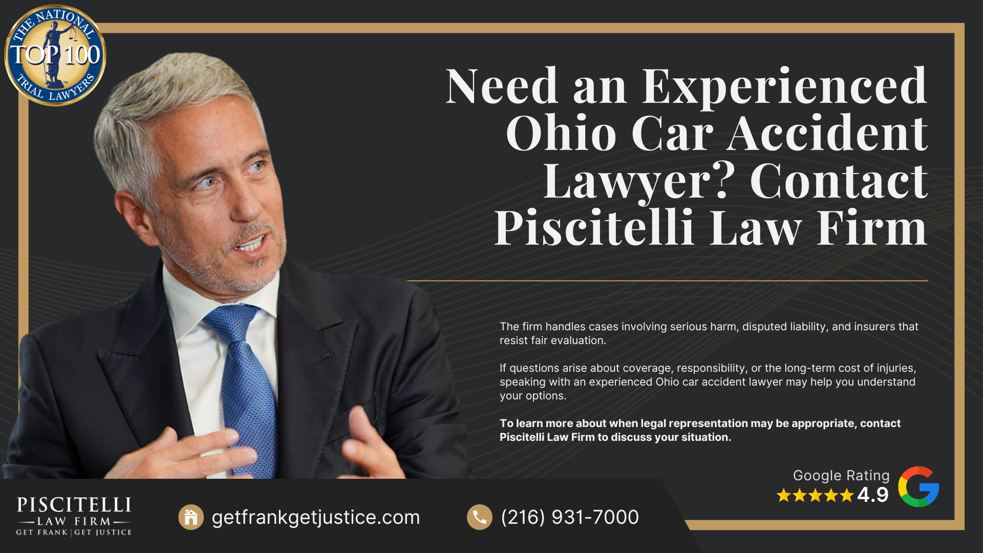 When You Can File a Car Accident Claim Without a Lawyer; Ohio Is an At-Fault State_ Why That Matters for Your Claim; Step-By-Step_ Filing a Car Accident Insurance Claim in Ohio; What Insurance Companies Review Before Paying a Claim; Common Mistakes People Make When Filing Without a Lawyer; Need an Experienced Ohio Car Accident Lawyer_ Contact Piscitelli Law Firm