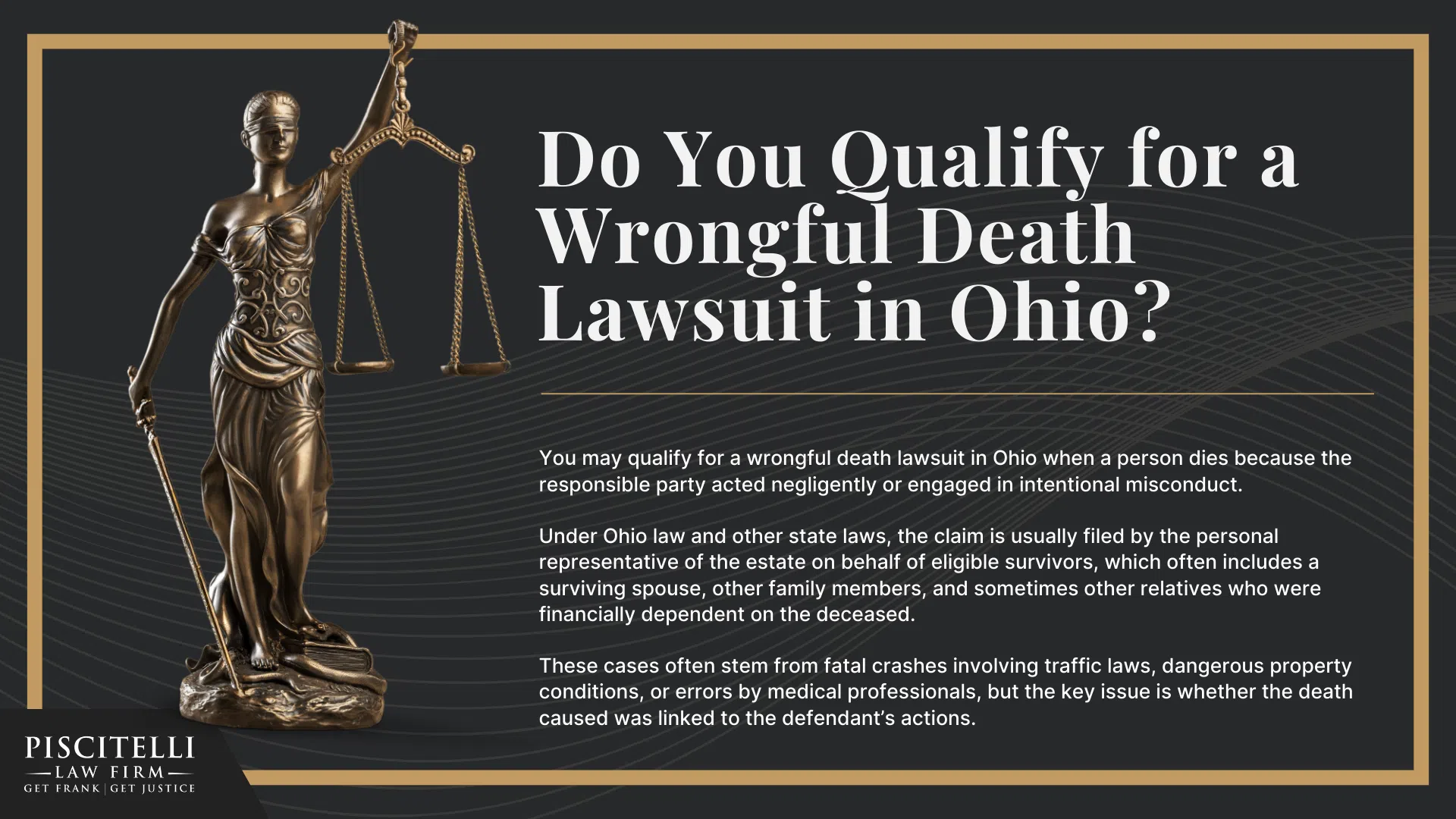 Are You Allowed To File A Wrongful Death Lawsuit; Who is Eligible to File a Wrongful Death Lawsuit in Ohio; How To File A Wrongful Death Lawsuit; Hiring A Wrongful Death Attorney in Ohio; Hiring A Wrongful Death Attorney in Ohio (2); Establishing Liability; Do You Qualify for a Wrongful Death Lawsuit in Ohio