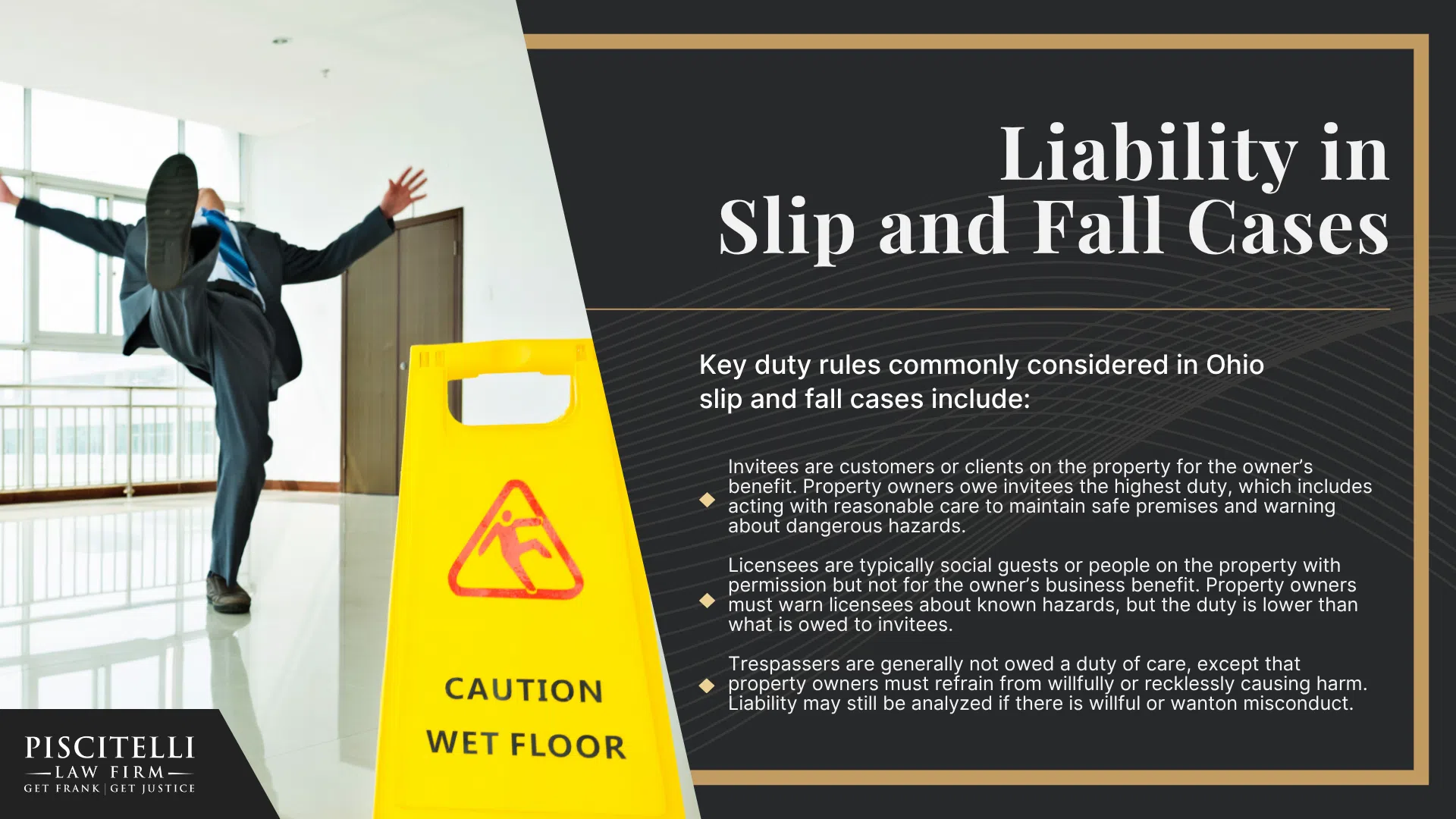 Frank Piscitelli_ Experienced Ohio Slip and Fall Lawyer; How Much Does It Cost to Hire an Ohio Slip and Fall Lawyer; Filing a Slip and Fall Claim; Liability in Slip and Fall Cases