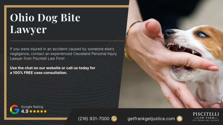 Ohio Dog Bite Lawyer; Frank Piscitelli_ Experienced Ohio Dog Bite Lawyer; How Much Does it Cost to Hire a Dog Bite Lawyer; How A Dog Bite Lawyer Can Assist You; Types of Dog Bite Cases We Handle; Ohio Dog Bite Laws and Regulations; The Legal Process For Dog Bite Lawsuits In Ohio; Dog Bite Injuries and Consequences; Gathering Evidence for a Dog Bite Case; Potential Compensation in a Dog Bite Case; Contact Piscitelli Law Firm For Personalized Help From An Ohio Dog Bite Lawyer