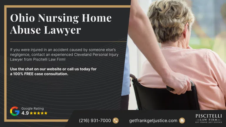 Ohio Nursing Home Abuse Lawyer; Frank Piscitelli_ Experienced Ohio Nursing Home Abuse Lawyer; Signs of Nursing Home Abuse; The Legal Process For Nursing Home Abuse Lawsuits In Ohio; Steps to Take After Nursing Home Abuse Occurs; Types of Nursing Home Abuse; Gathering Evidence for a Nursing Home Abuse Case; Potential Compensation in a Nursing Home Abuse Case; Contact Piscitelli Law Firm For Personalized Help From An Ohio Nursing Home Abuse Lawyer