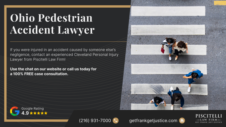 Ohio Pedestrian Accident Lawyer; Frank Piscitelli_ Experienced Ohio Pedestrian Accident Lawyer; How Much Does It Cost to Hire an Ohio Pedestrian Accident Lawyer; Filing a Pedestrian Accident Claim; Types of Pedestrian Accident Cases; Ohio Pedestrian Accident Statistics; The Legal Process For Pedestrian Accident Lawsuits In Ohio; Steps to Take After a Pedestrian Accident; Gathering Evidence for a Pedestrian Accident Case; Potential Compensation in a Pedestrian Accident Case; Contact Piscitelli Law Firm For Personalized Help From An Ohio Pedestrian Accident Lawyer
