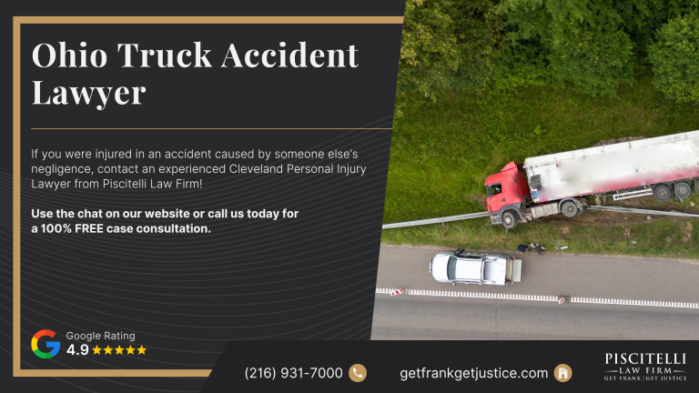 Ohio Truck Accident Lawyer; How Much Does It Cost to Hire an Ohio Truck Accident Lawyer; How A Dog Bite Lawyer Can Assist You; The Legal Process For Truck Accident Lawsuits In Ohio; Steps to Take After an Ohio Truck Accident; Who Can Be Held Liable in a Truck Accident Case; Do You Qualify For an Ohio Truck Accident Lawsuit; Gathering Evidence for a Truck Accident Case; Common Damages in Truck Accident Cases; Contact Piscitelli Law Firm For Personalized Help From An Ohio Truck Accident Lawyer