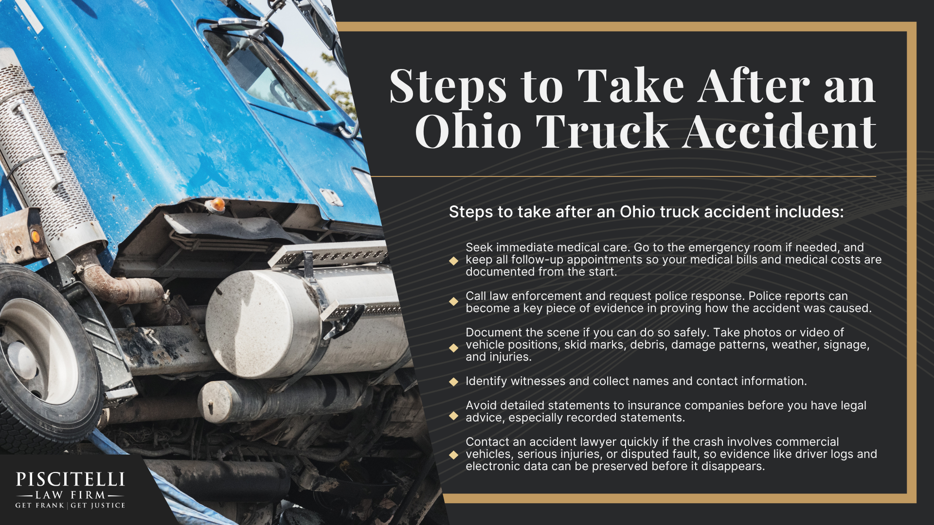 How Much Does It Cost to Hire an Ohio Truck Accident Lawyer;  How A Dog Bite Lawyer Can Assist You; The Legal Process For Truck Accident Lawsuits In Ohio; Steps to Take After an Ohio Truck Accident