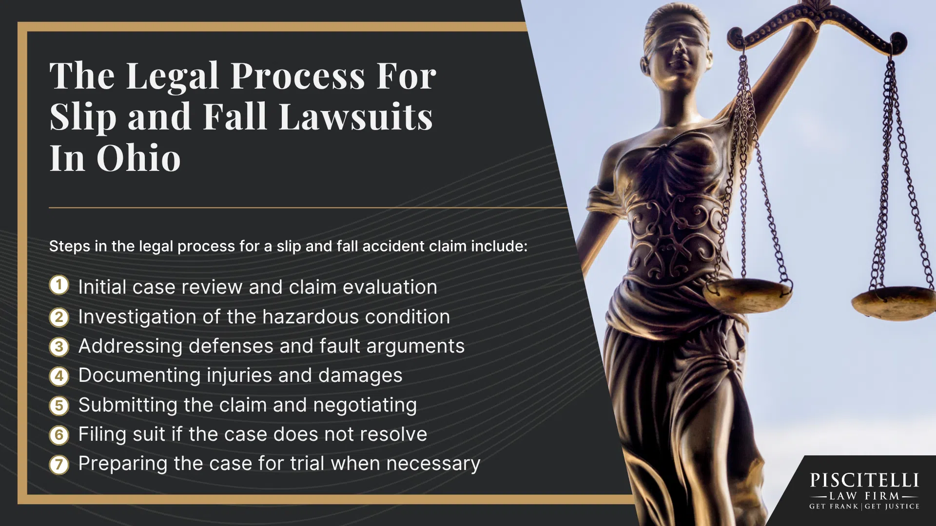 Frank Piscitelli_ Experienced Ohio Slip and Fall Lawyer; How Much Does It Cost to Hire an Ohio Slip and Fall Lawyer; Filing a Slip and Fall Claim; Liability in Slip and Fall Cases; Common Causes of Slip and Fall Accidents; The Legal Process For Slip and Fall Lawsuits In Ohio
