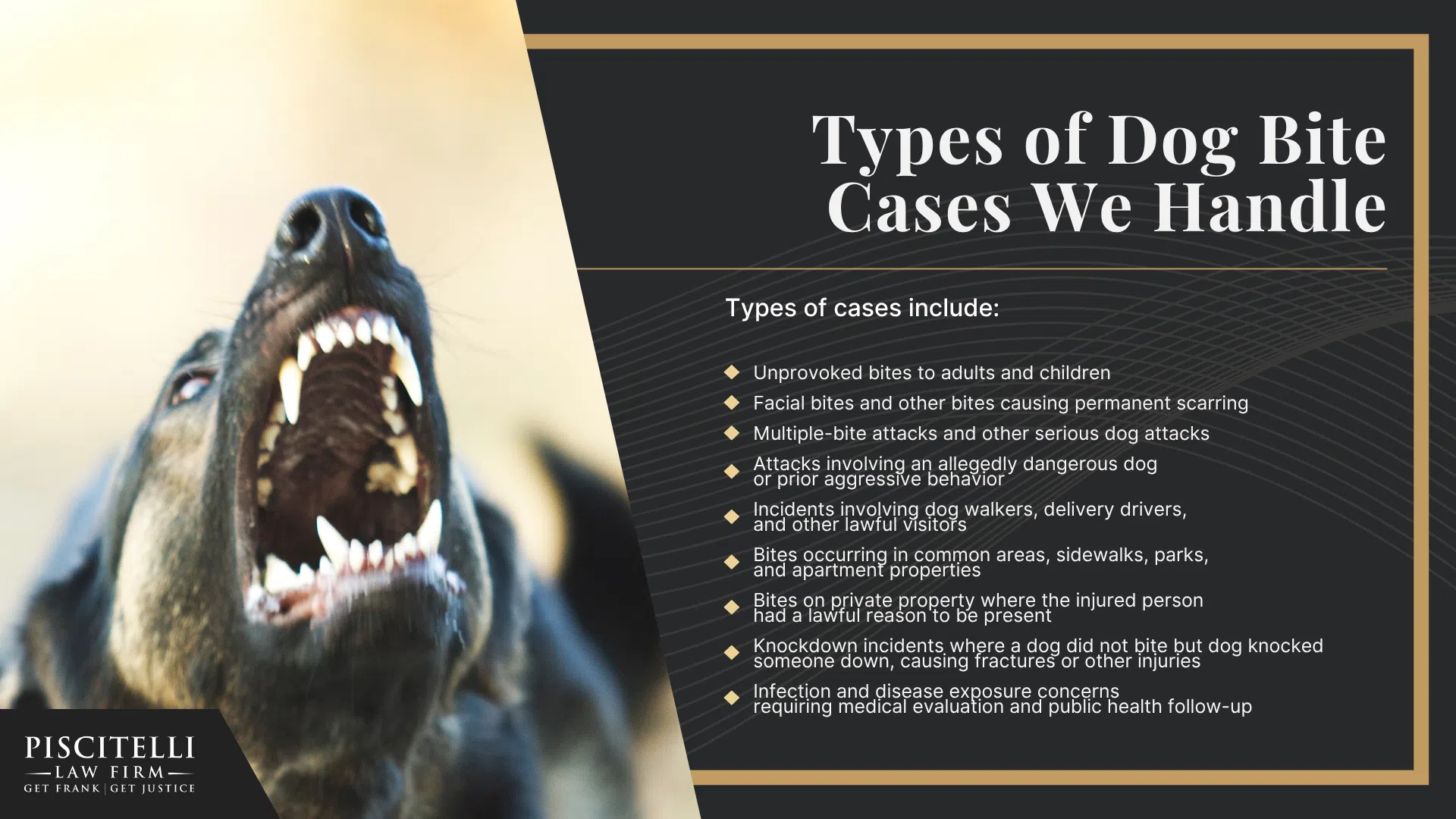 Frank Piscitelli_ Experienced Ohio Dog Bite Lawyer; How Much Does it Cost to Hire a Dog Bite Lawyer; How A Dog Bite Lawyer Can Assist You; Types of Dog Bite Cases We Handle
