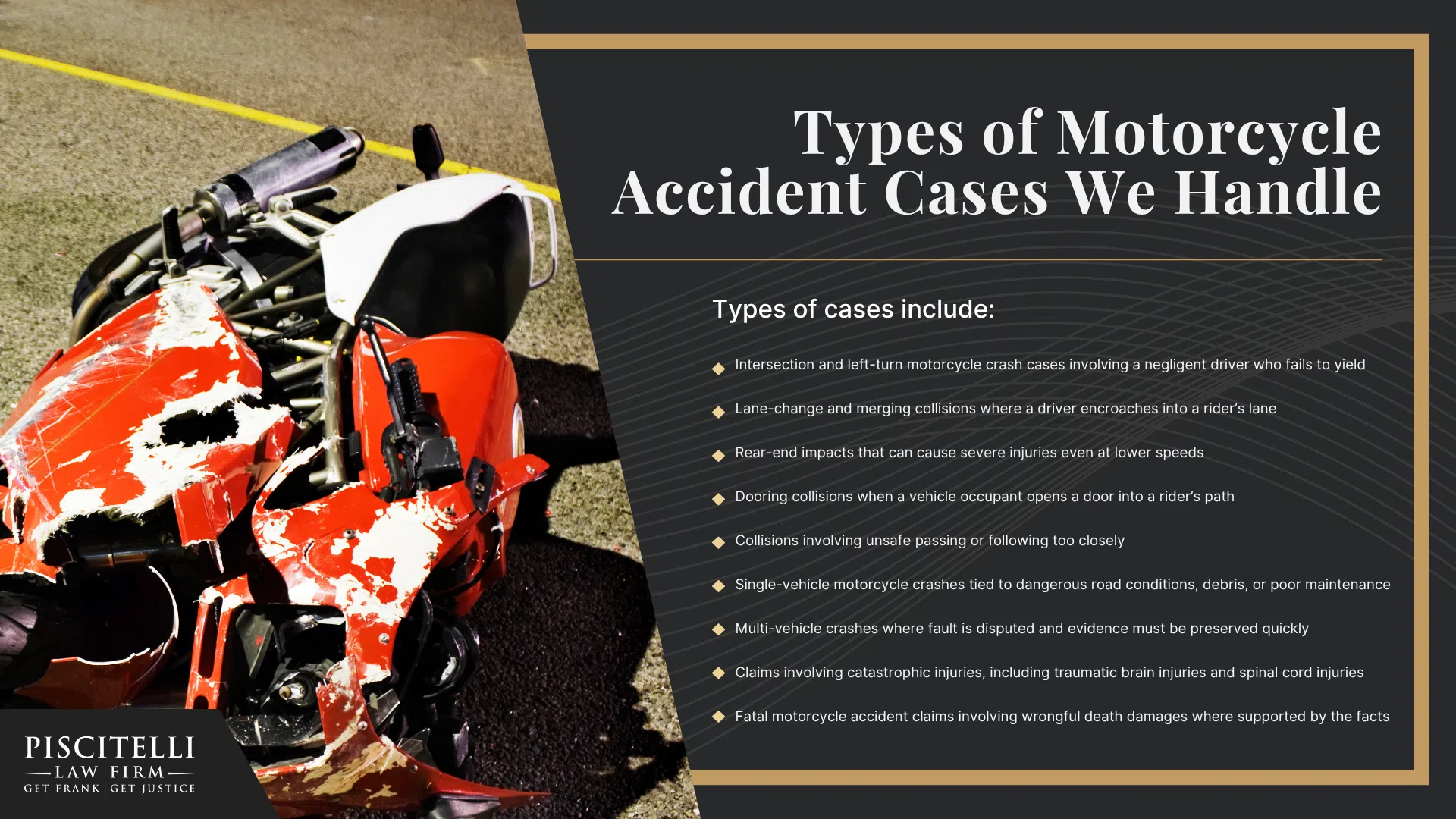 Frank Piscitelli_ Experienced Ohio Motorcycle Accident Lawyer; How Much Does It Cost to Hire an Ohio Motorcycle Accident Lawyer; Types of Motorcycle Accident Cases We Handle